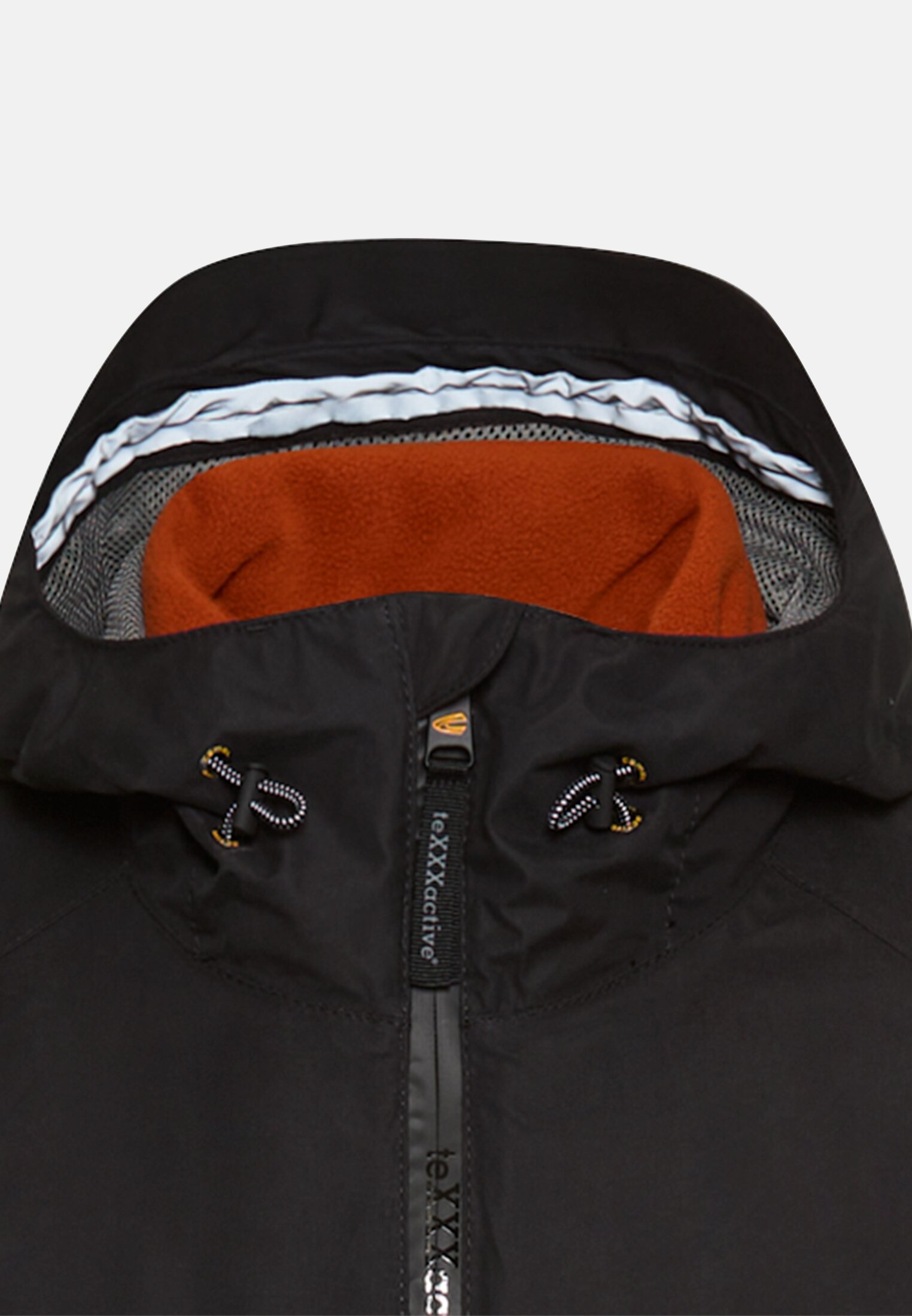 Herren teXXXactive® Jacke mit 2-in-1-Funktion Schwarz vorne nah