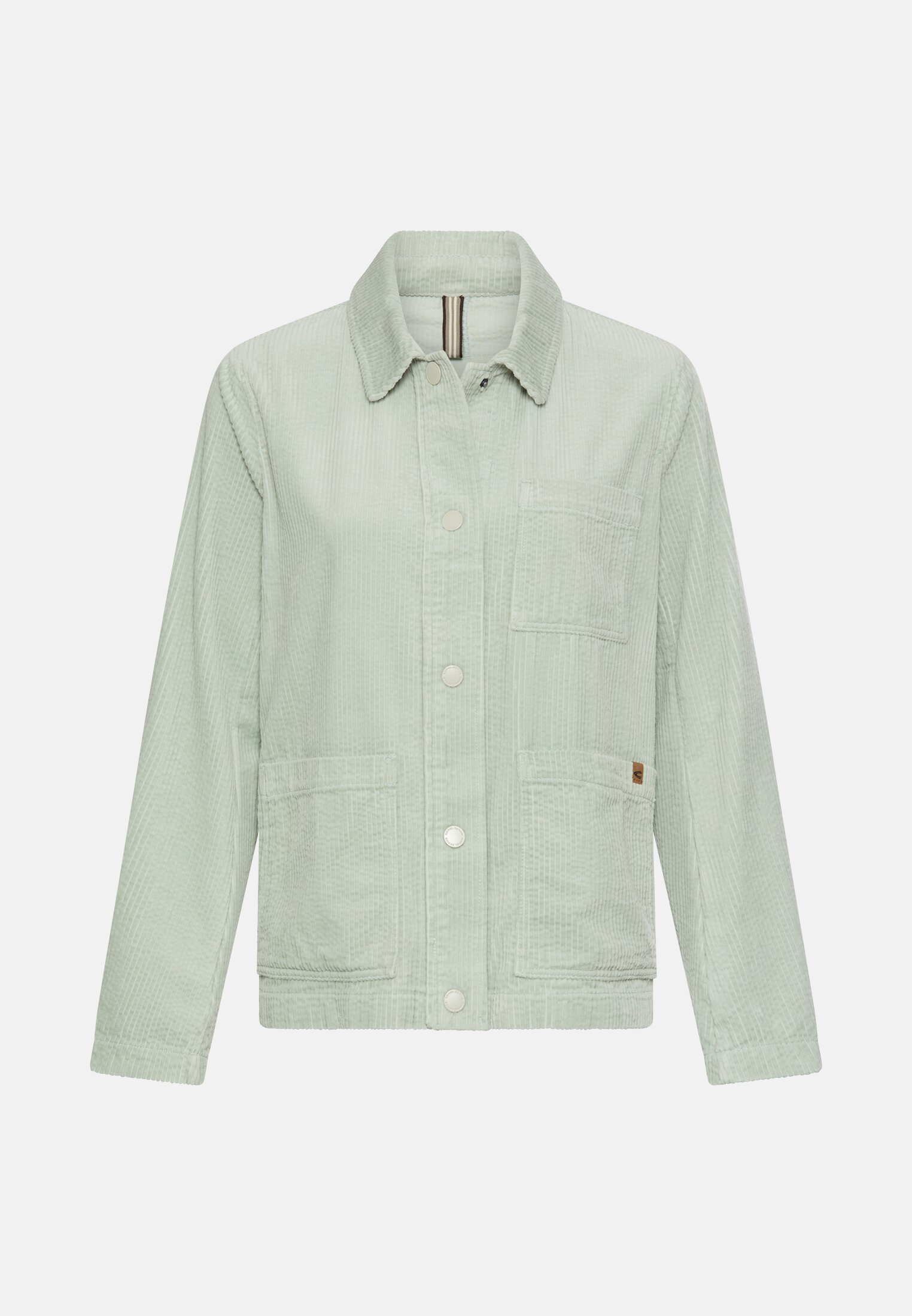 Vrouwen Blazer met workwear-details Munt frontaal voor