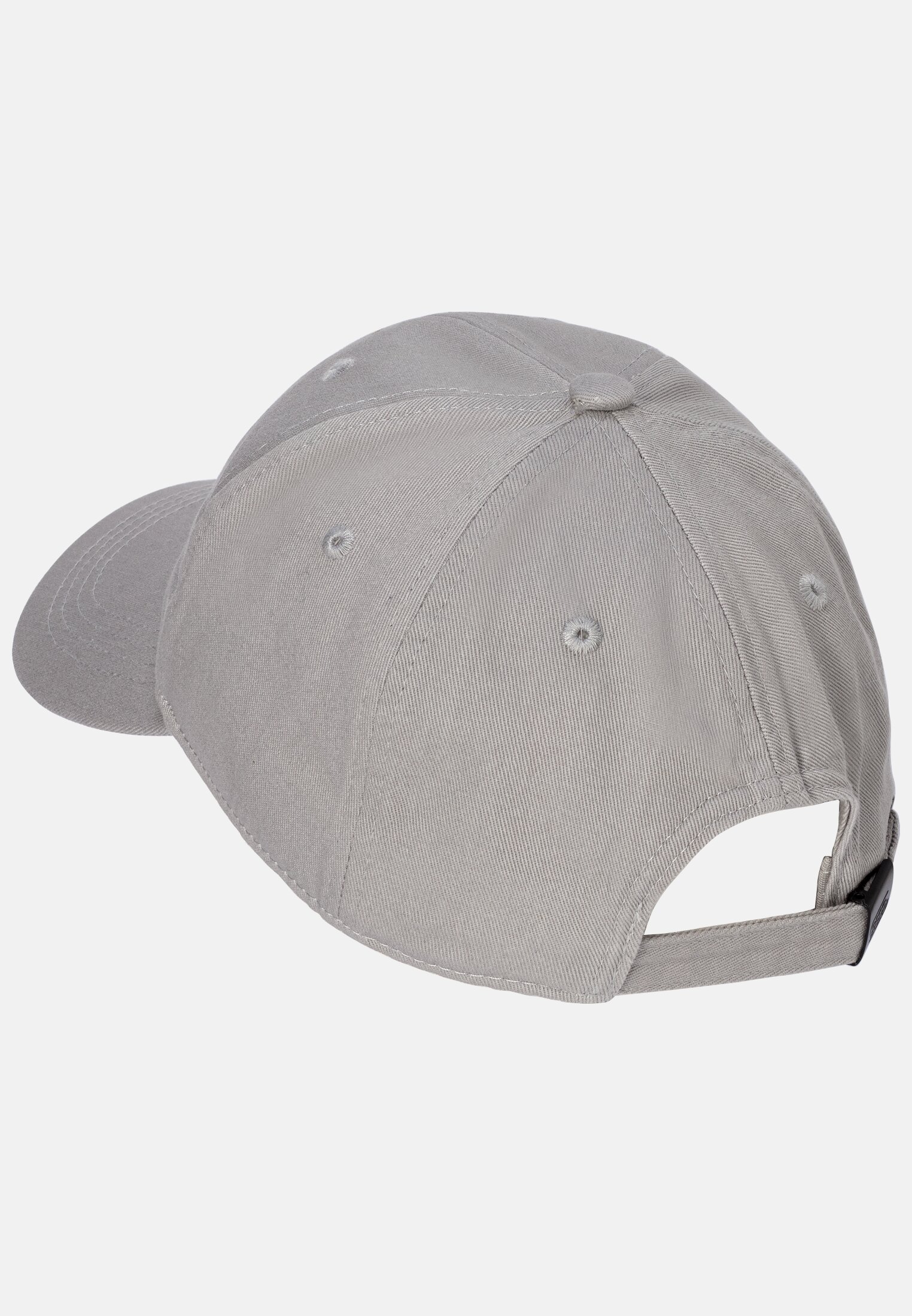 MI_406060-9C06-05_2G-00 Herren Cap aus Baumwolle Hellgrau frontal hinten