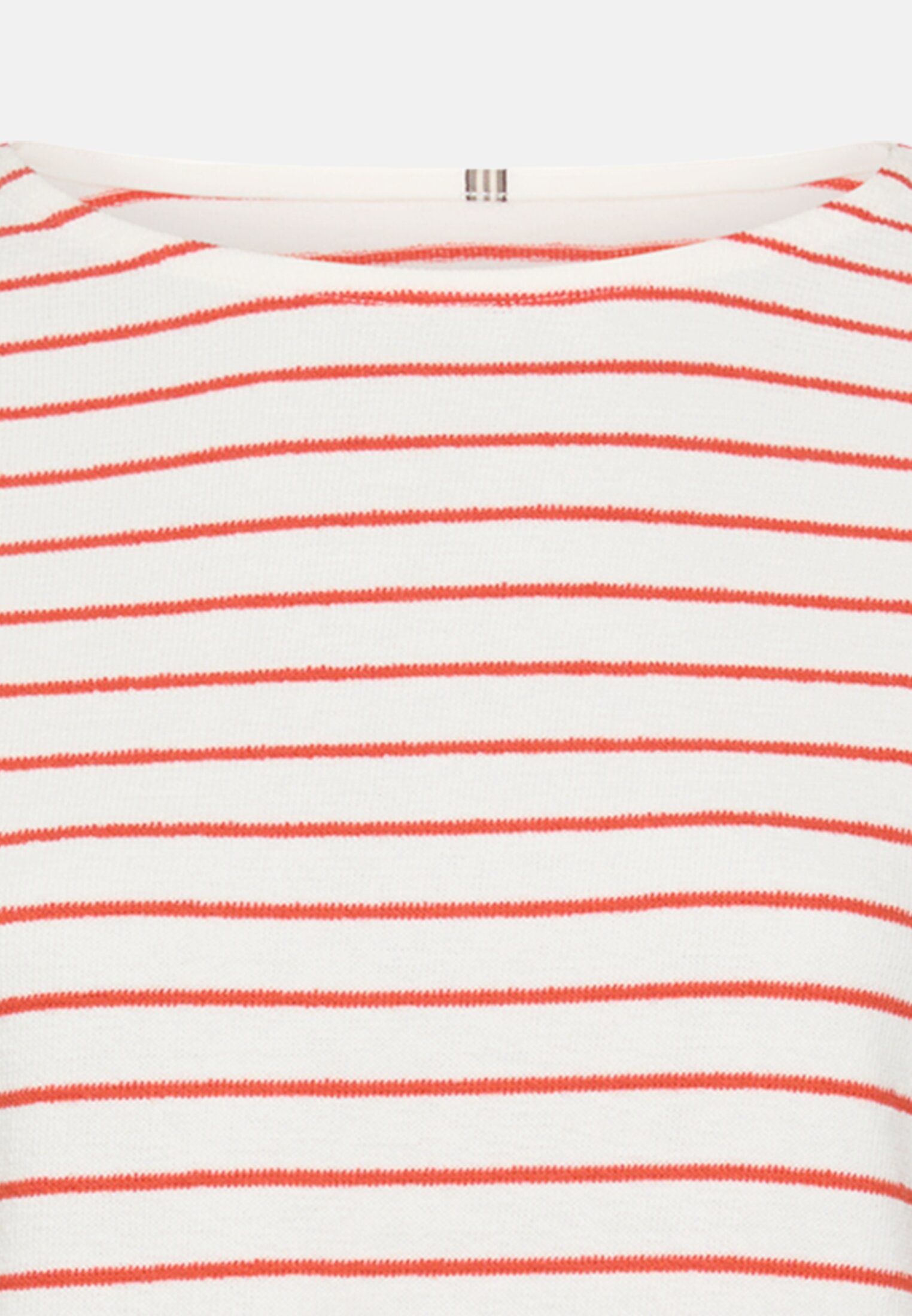 Damen Jerseyshirt aus 100% Baumwolle Orange vorne nah