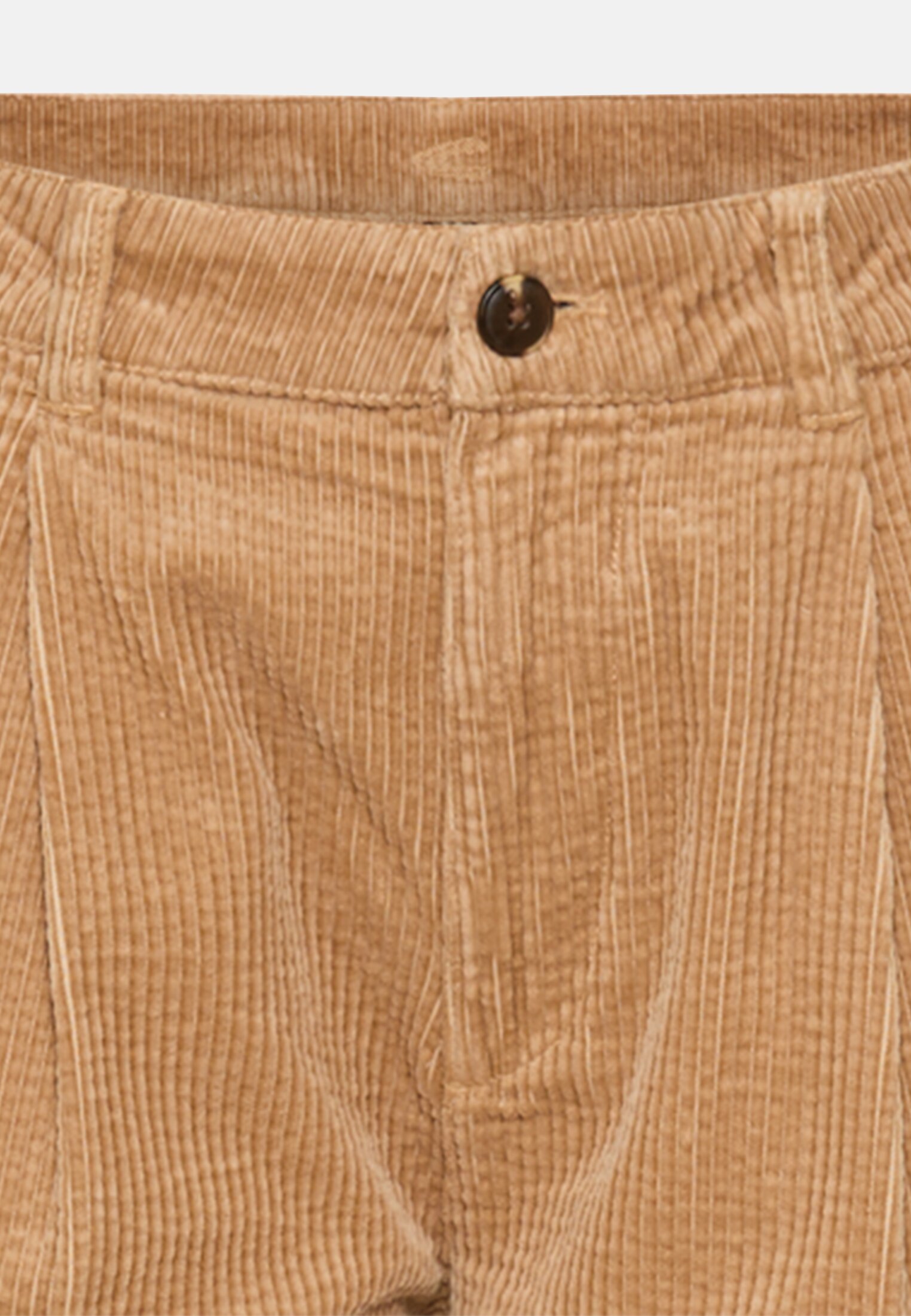 Women Relaxed fit chino trousers made of cotton Caramel front close