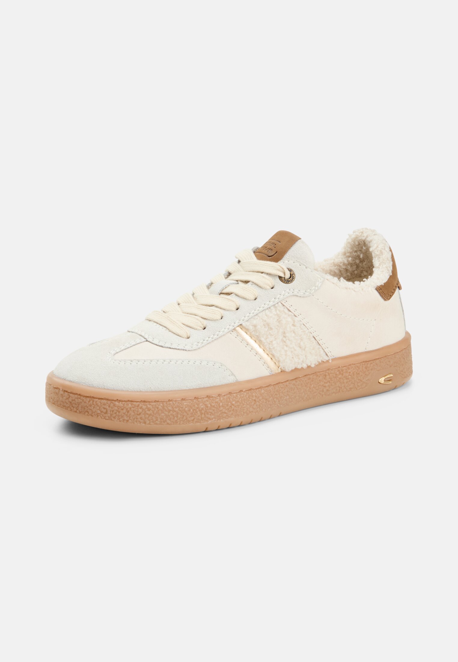 Damen Sneaker mit warmem Innenfutter Beige frontal hinten
