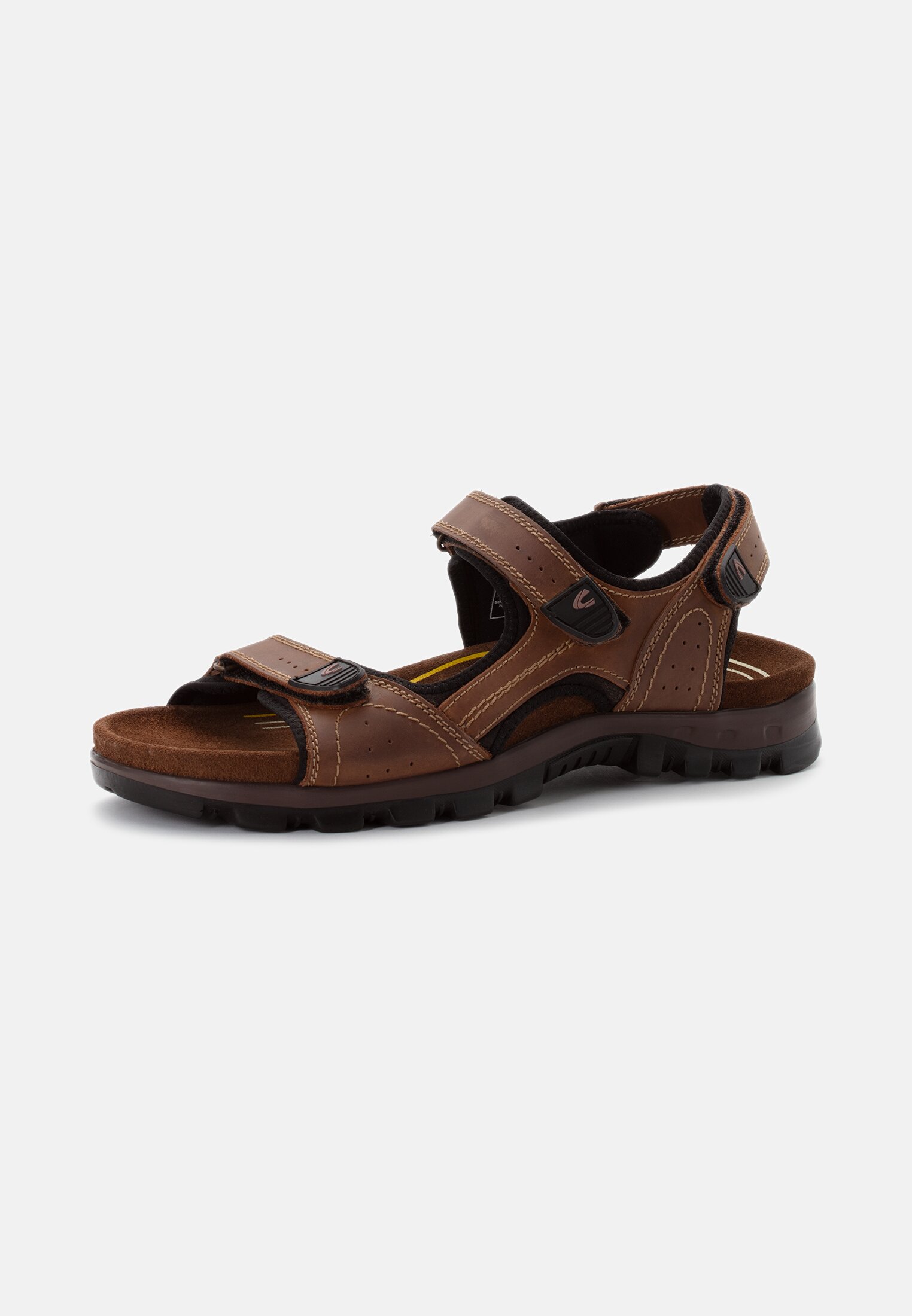 MI_56TWA01-0180-470_2G-00 Heren Sandalen van geperforeerd leer Licht bruin frontaal achter