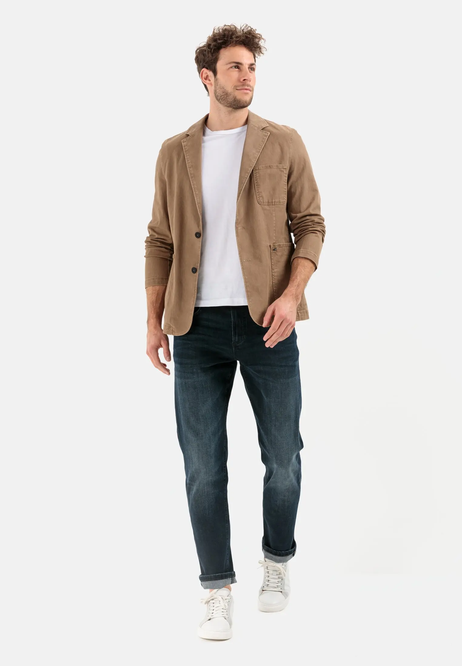 Casual jacket for Men in brown camel active