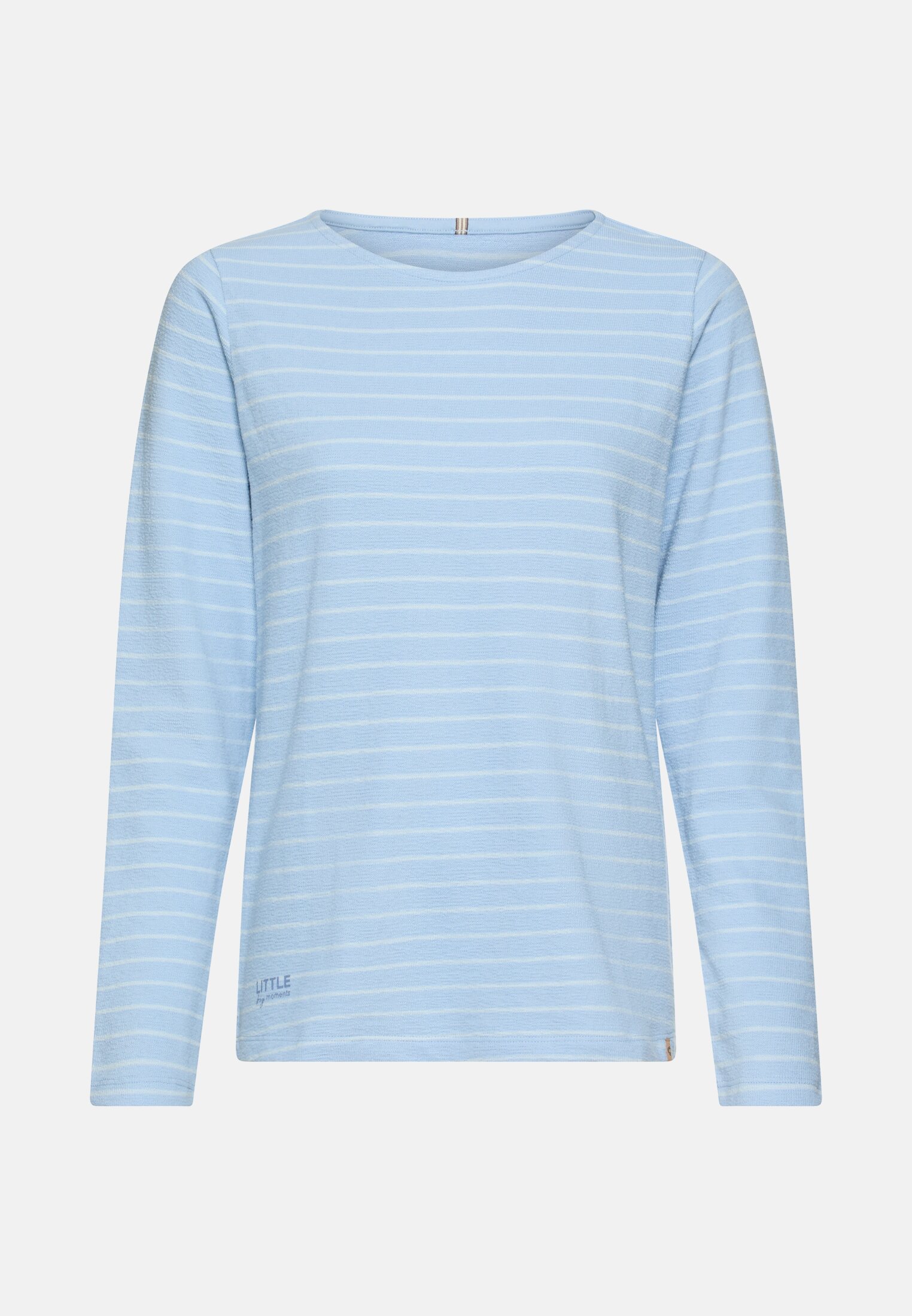 Damen Jerseyshirt aus 100% Baumwolle Hellblau frontal vorn
