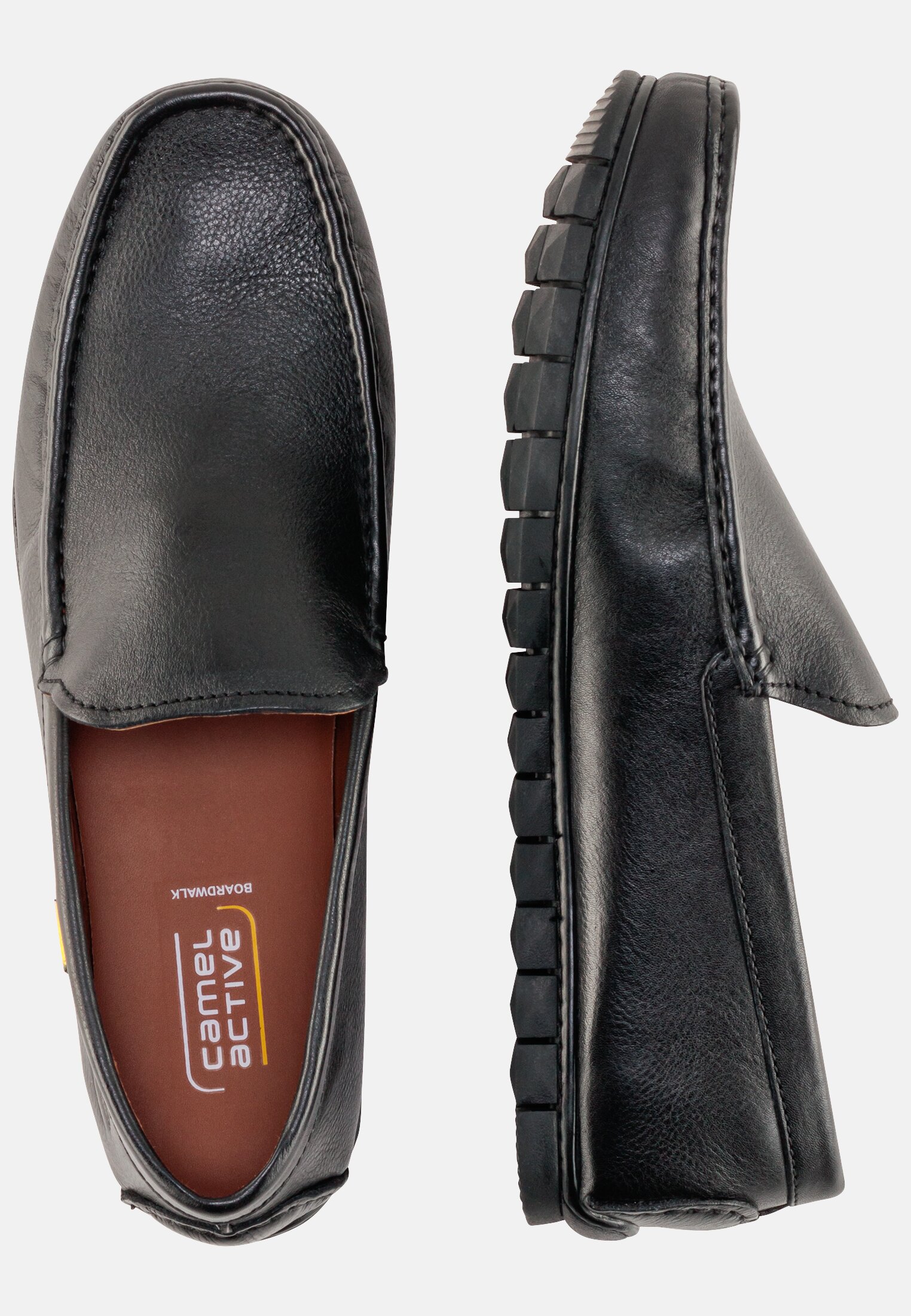 Lederslipper für Herren in Schwarz | 47 | camel active