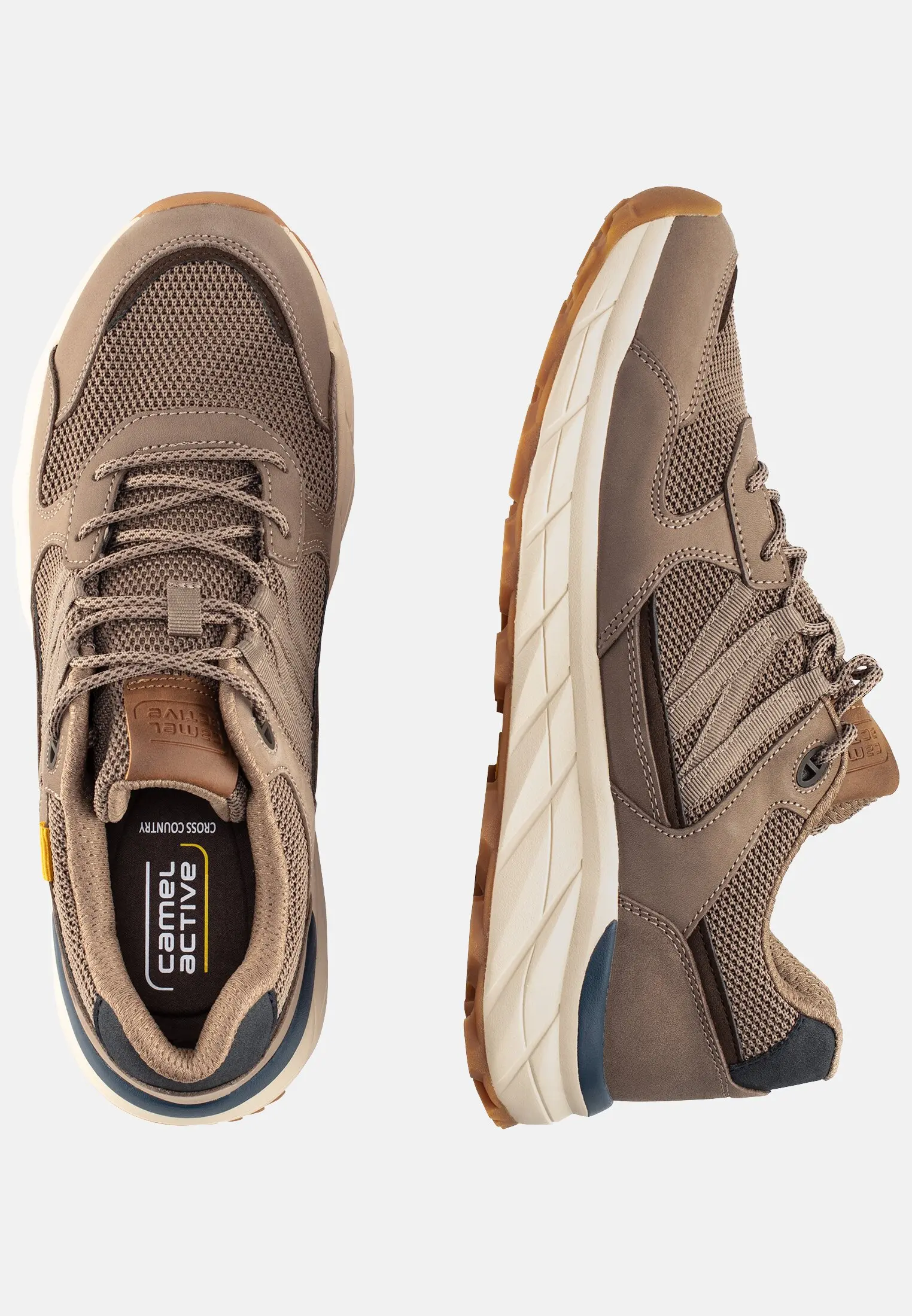Leder Sneaker für Herren in Taupe | 40 | camel active