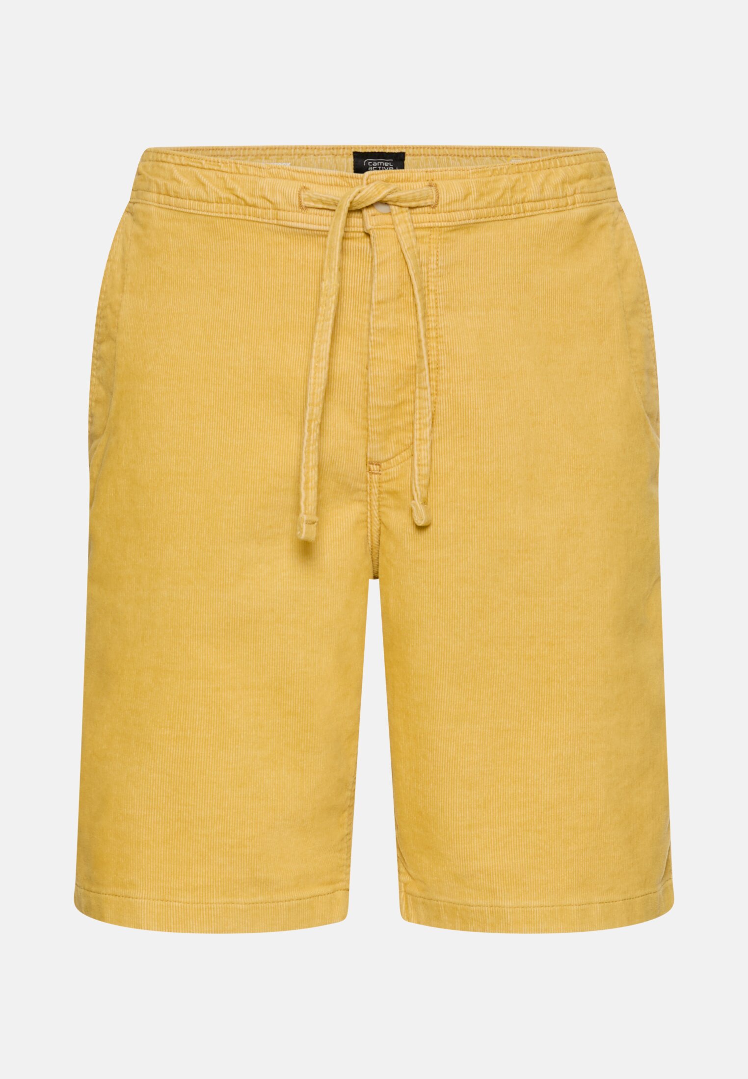 Men Bermuda shorts with drawstring Sun Yellow frontal front