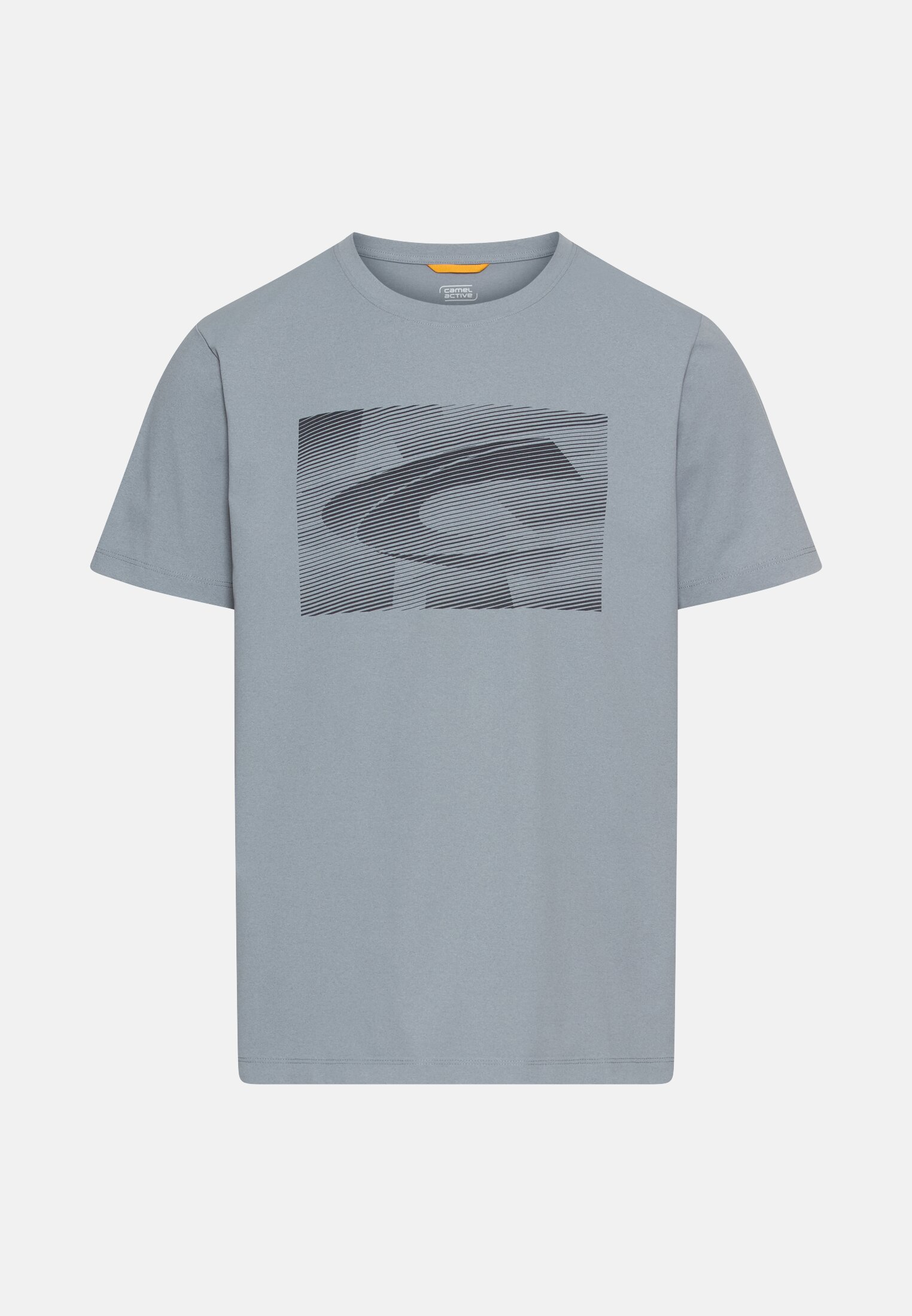 Herren T-Shirt mit Quick Dry Funktion Steinblau frontal vorn