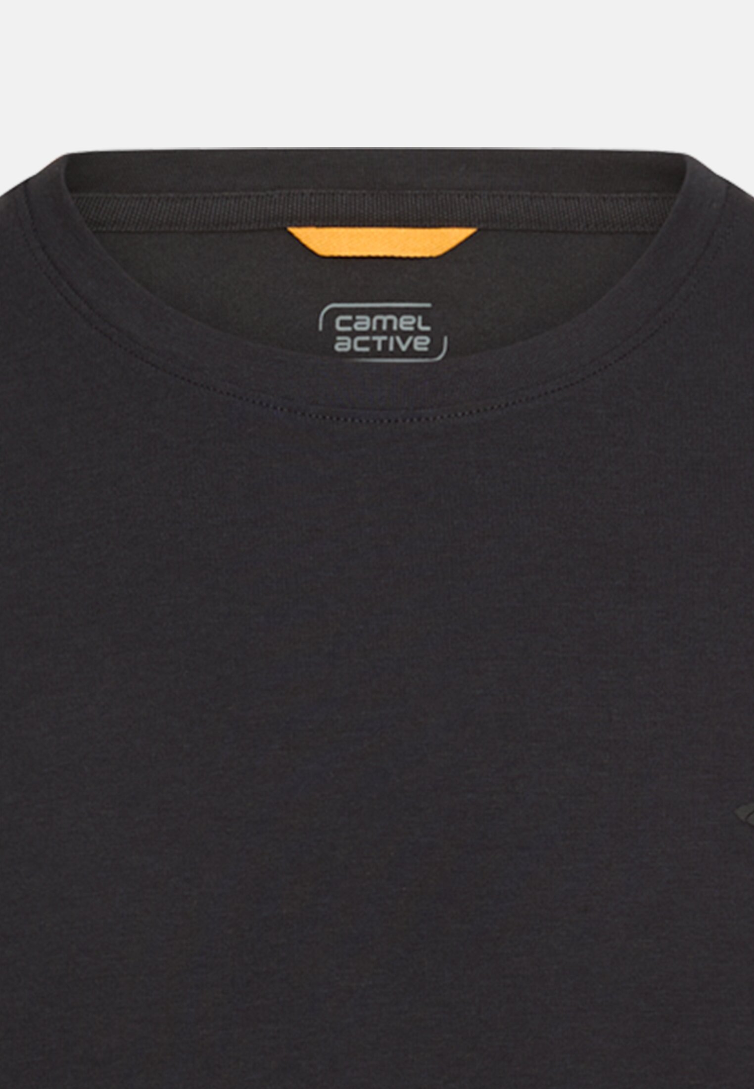 Herren fleXXXactive® T-Shirt mit Quick Dry Funktion Schwarz vorne nah