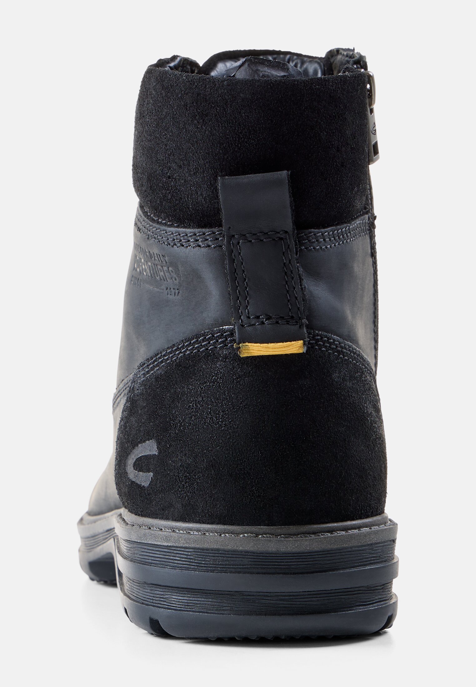 Heren Veterschoen van echt leer Zwart front dichtbij