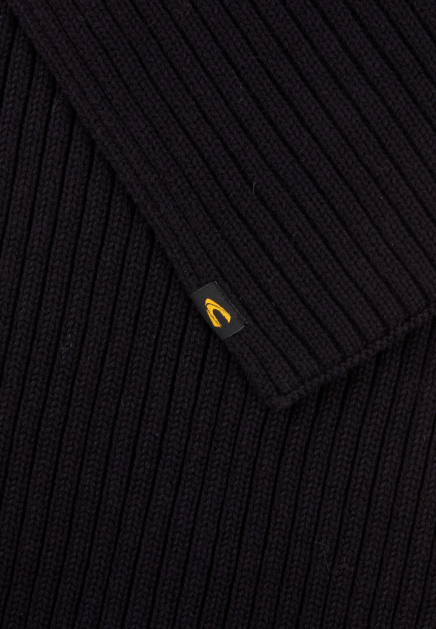 Men Scarf made from a cotton blend Black close back