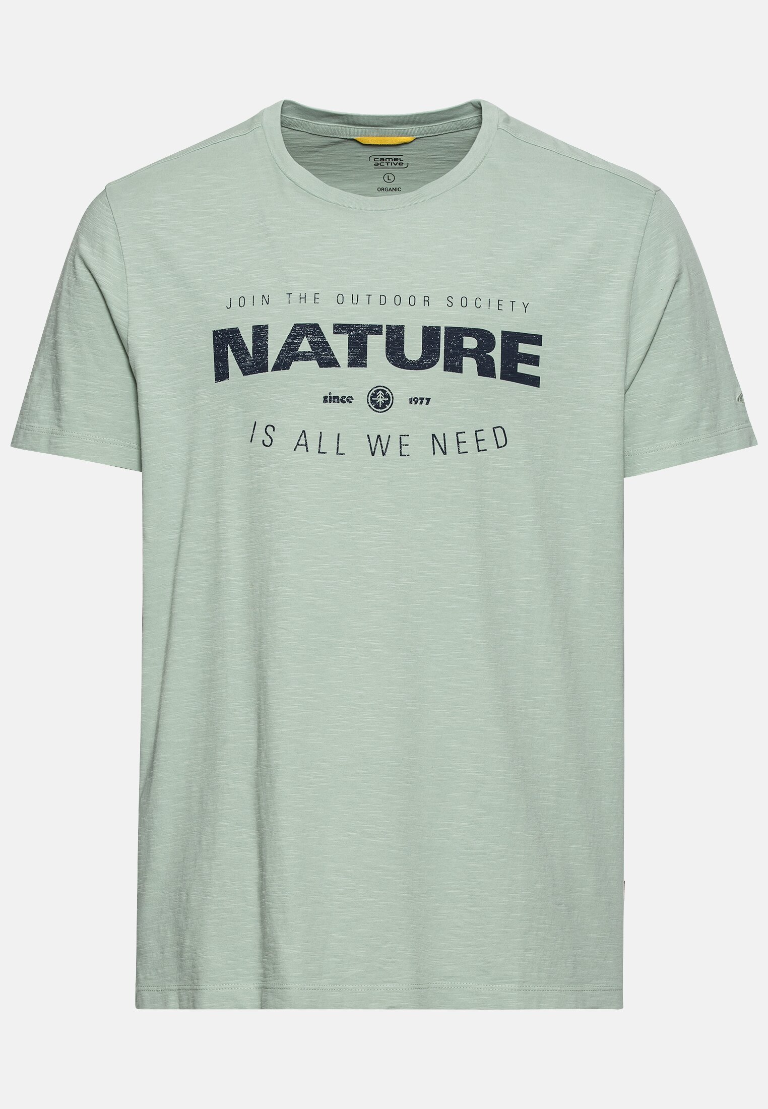 T-Shirt mit Print für Herren in Türkis | S | camel active
