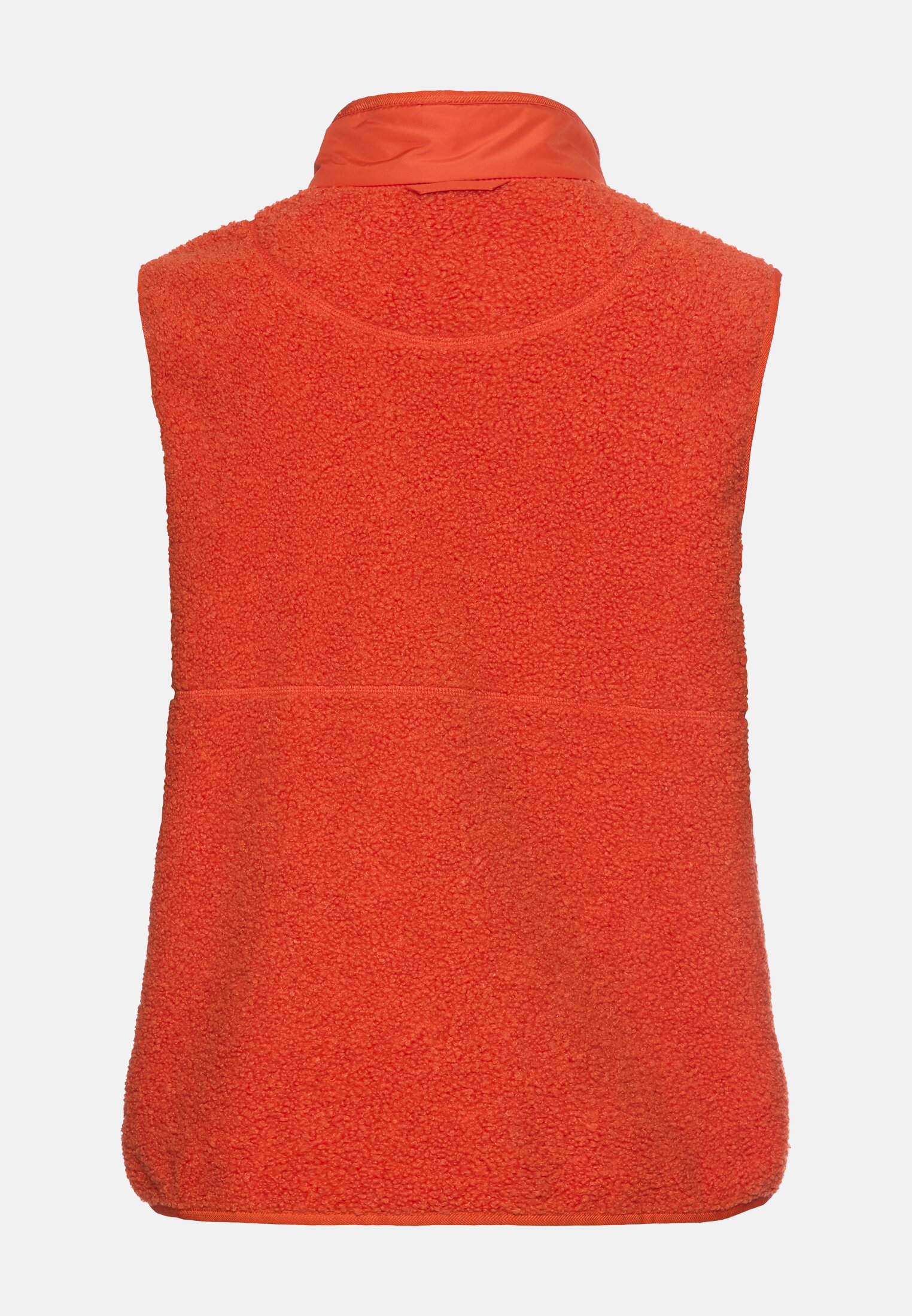 Women Teddy vest with a stand-up collar frontal back
