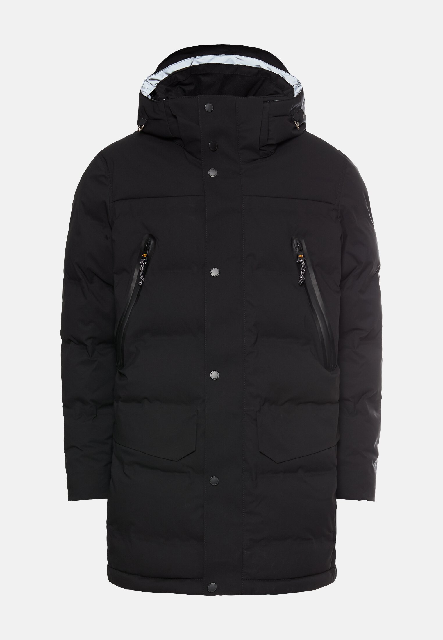 Herren teXXXactive® Jacke mit abnehmbarer Kapuze Schwarz frontal vorn