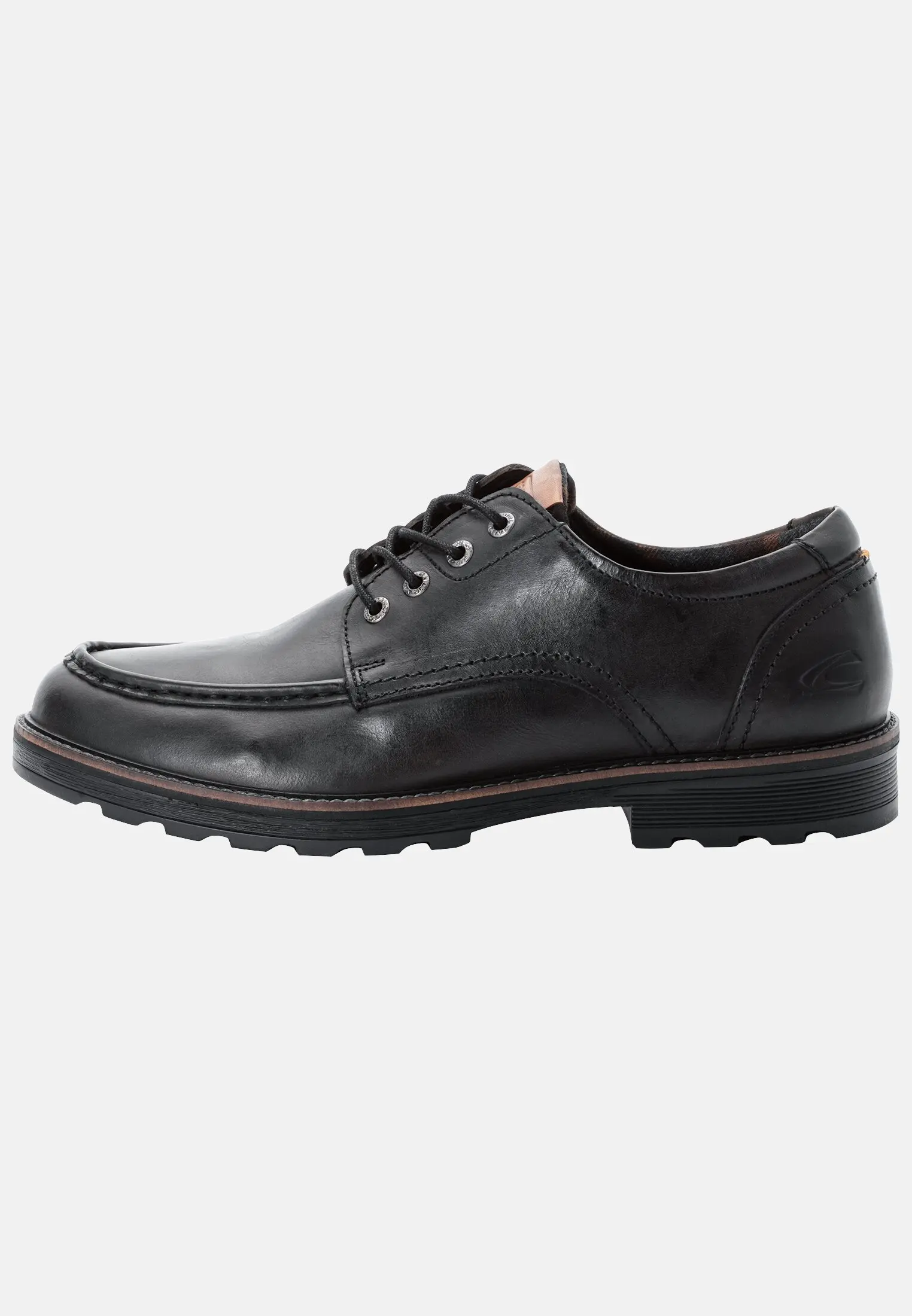 Men FLOW Oxford shoes made of genuine leather Black