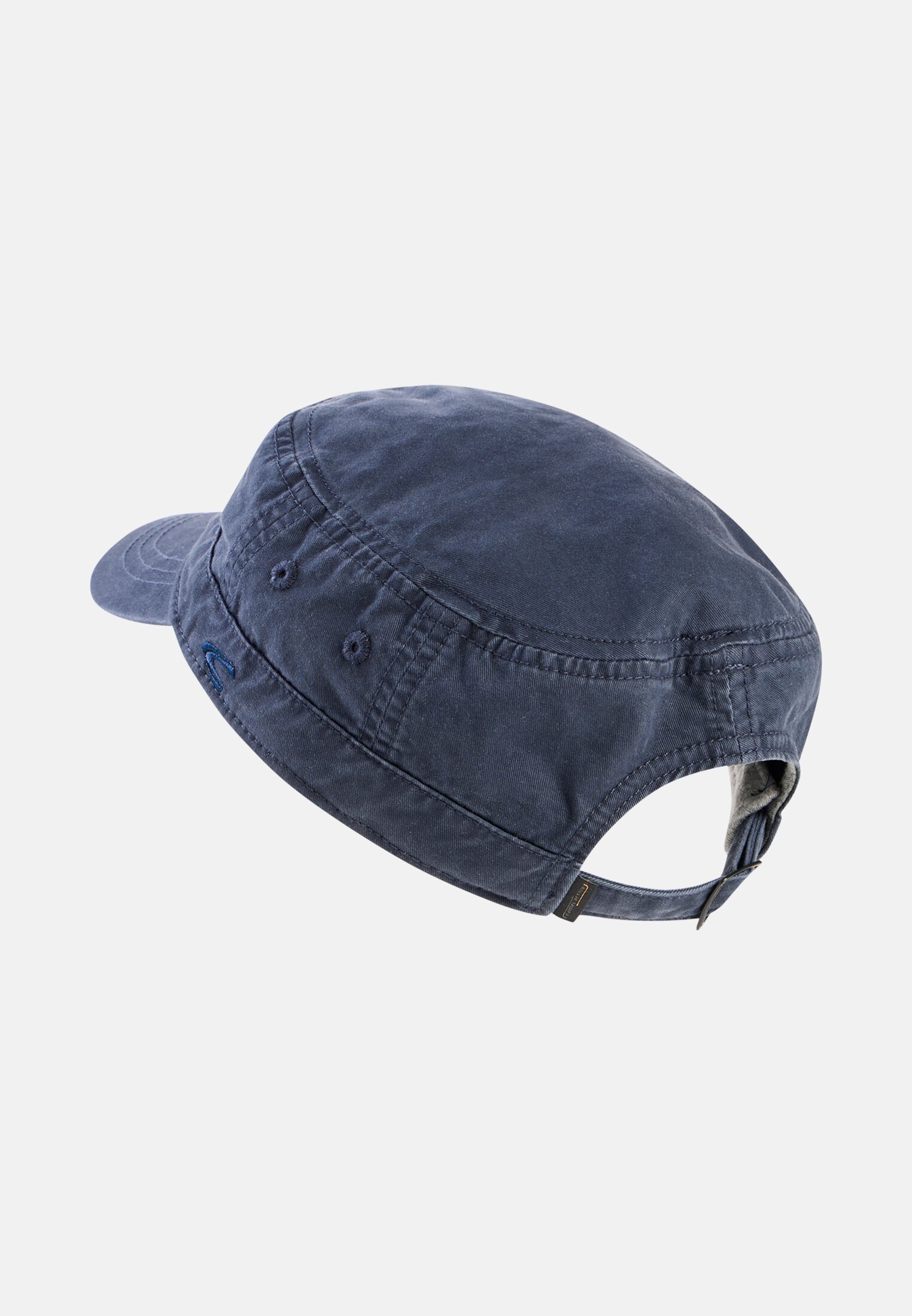 Men Kuba cap made of pure cotton Dark Blue frontal back