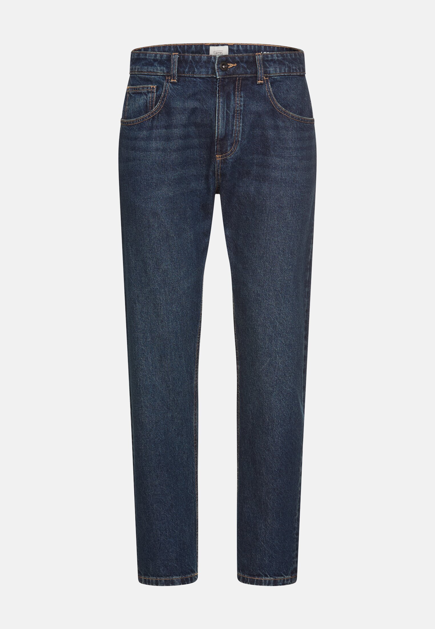 Men 5-Pkt Loose Fit Jeans made of pure cotton Dark Blue frontal front