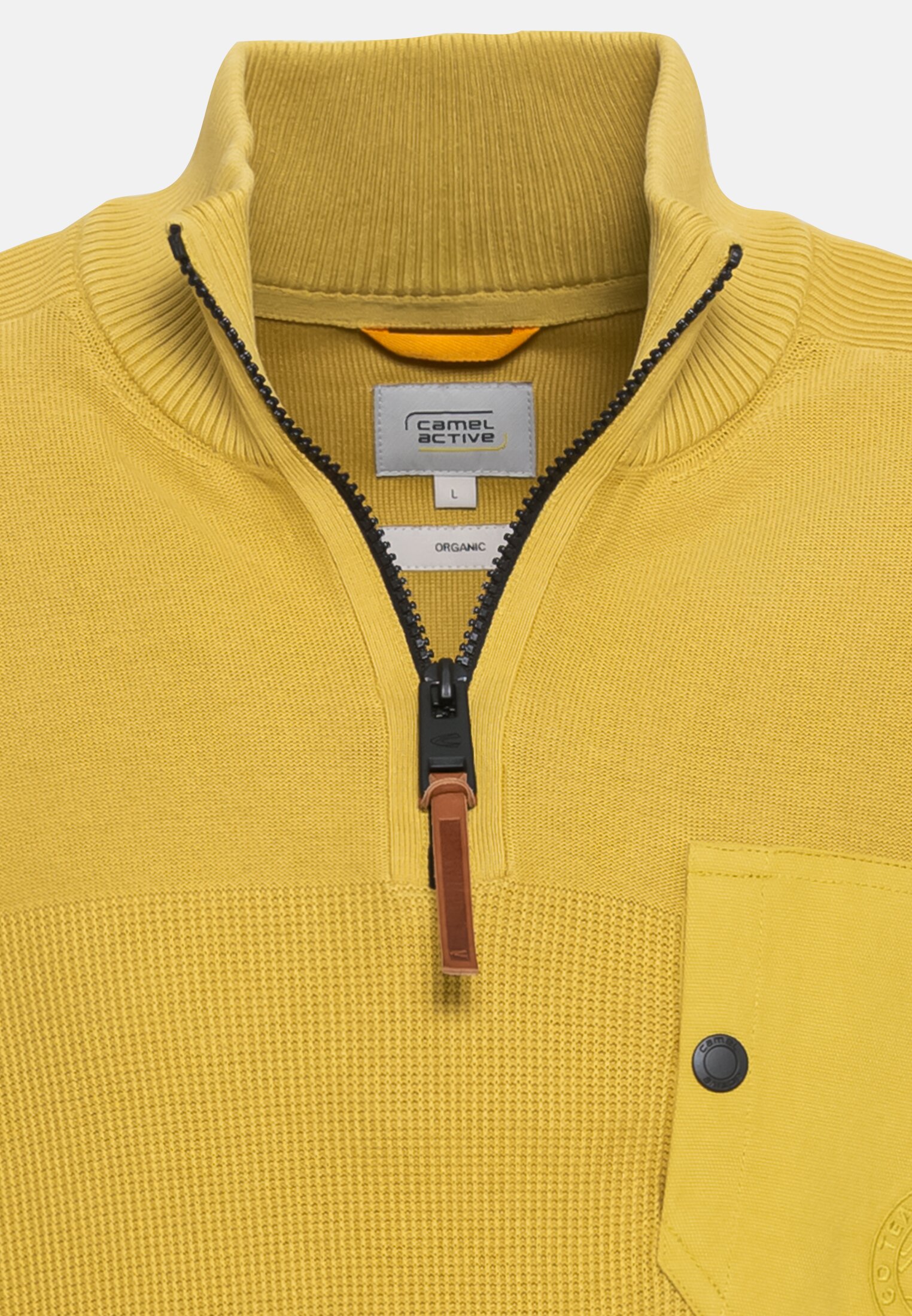 Organic Cotton Pullover Camel Active Camel Active Sweatshirt Jacke