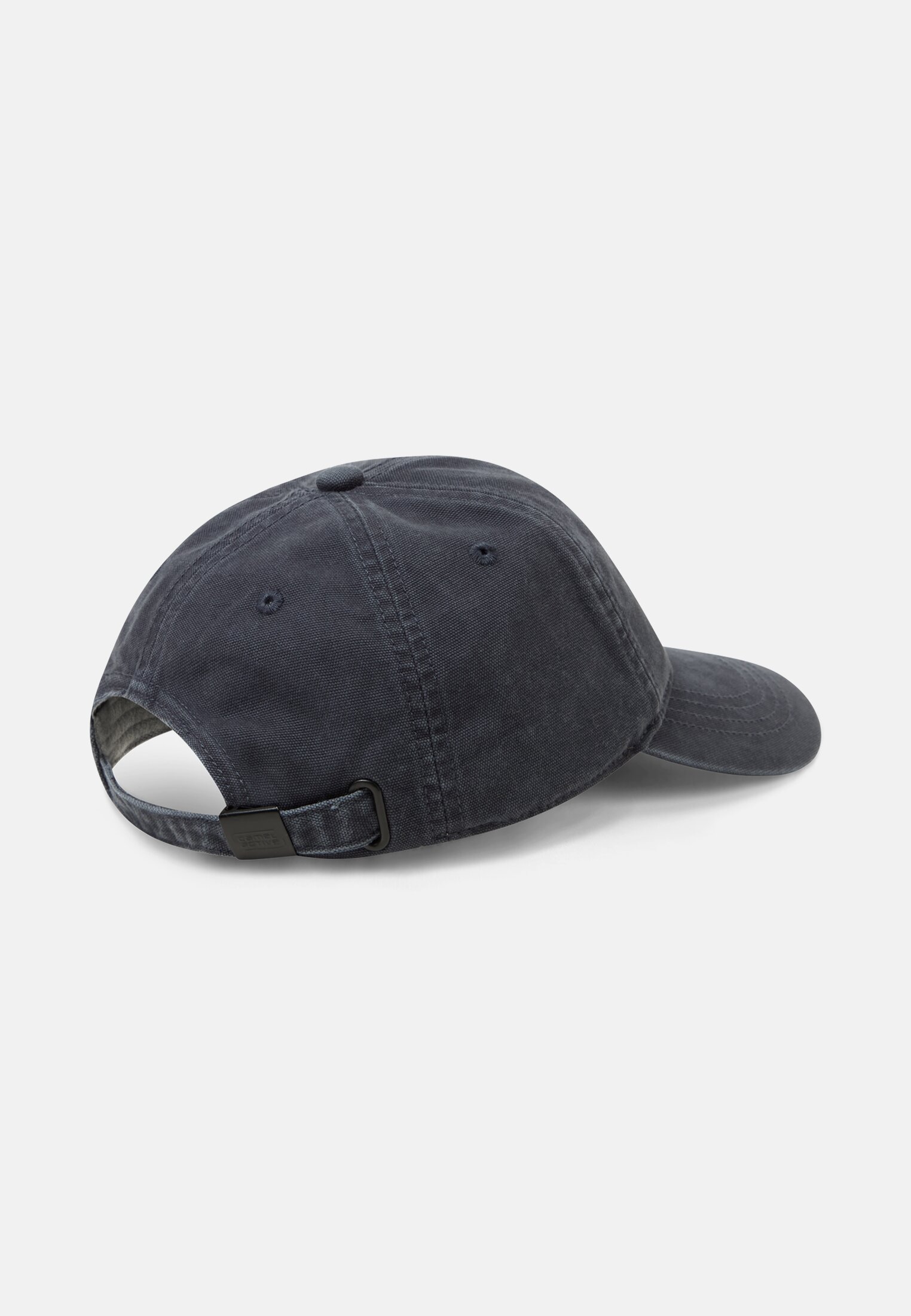 Men Cap made of cotton with lettering Dark Navy frontal top