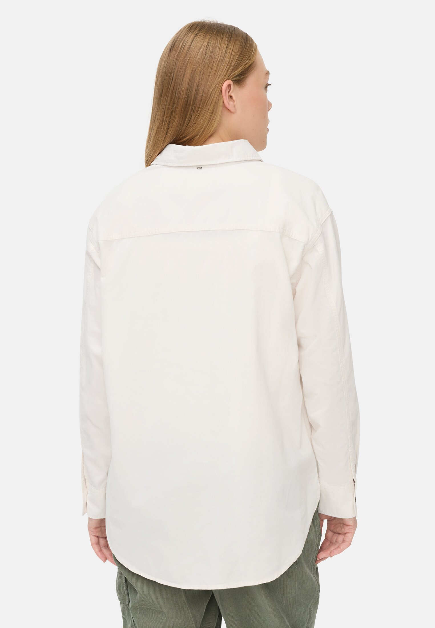 camelactive_Bluse_Milk_White_309794-6S02-01_M2 Women Blouse with chest pocket Milk white worn back