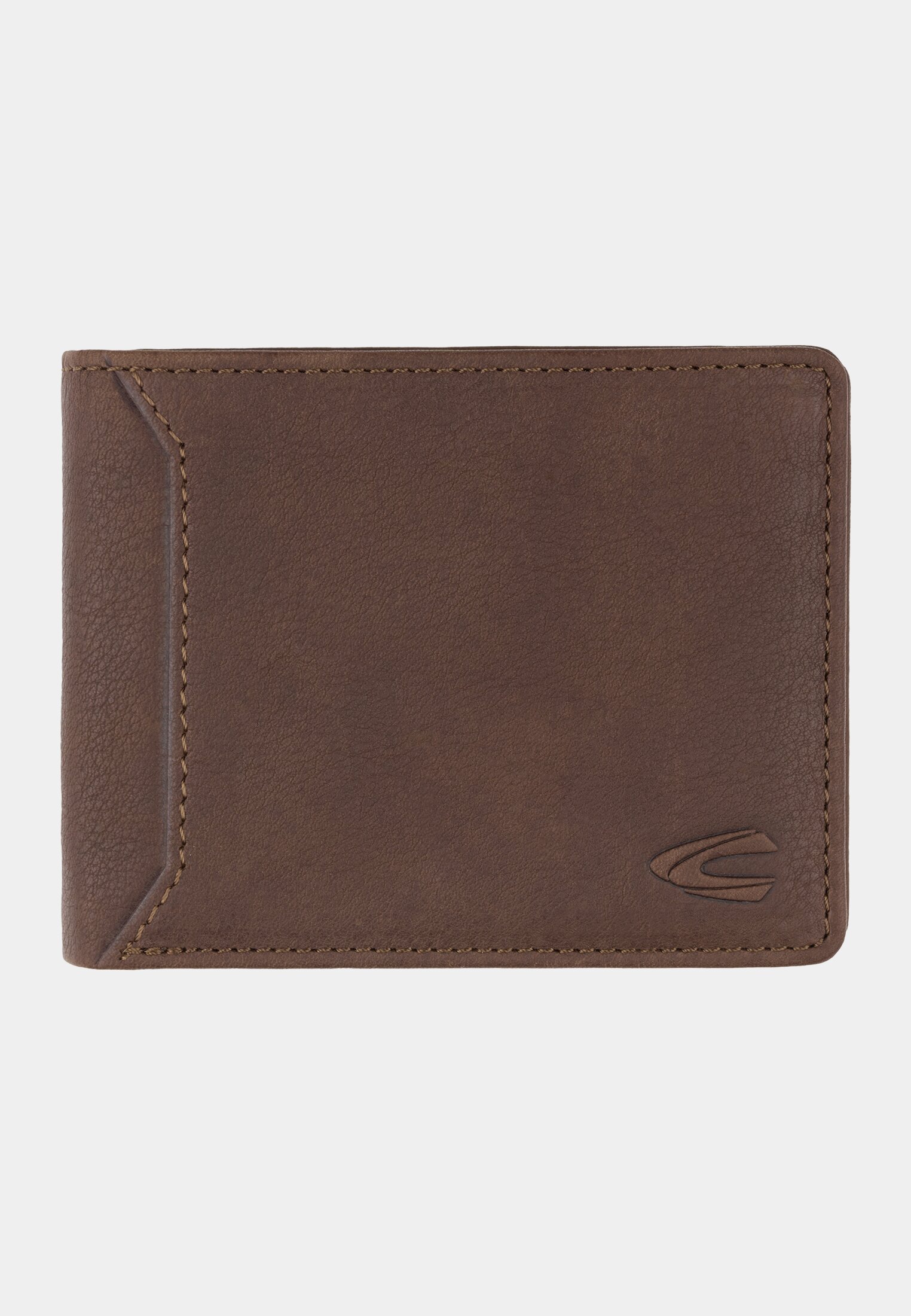 Men Wallet made from genuine leather Brown frontal front