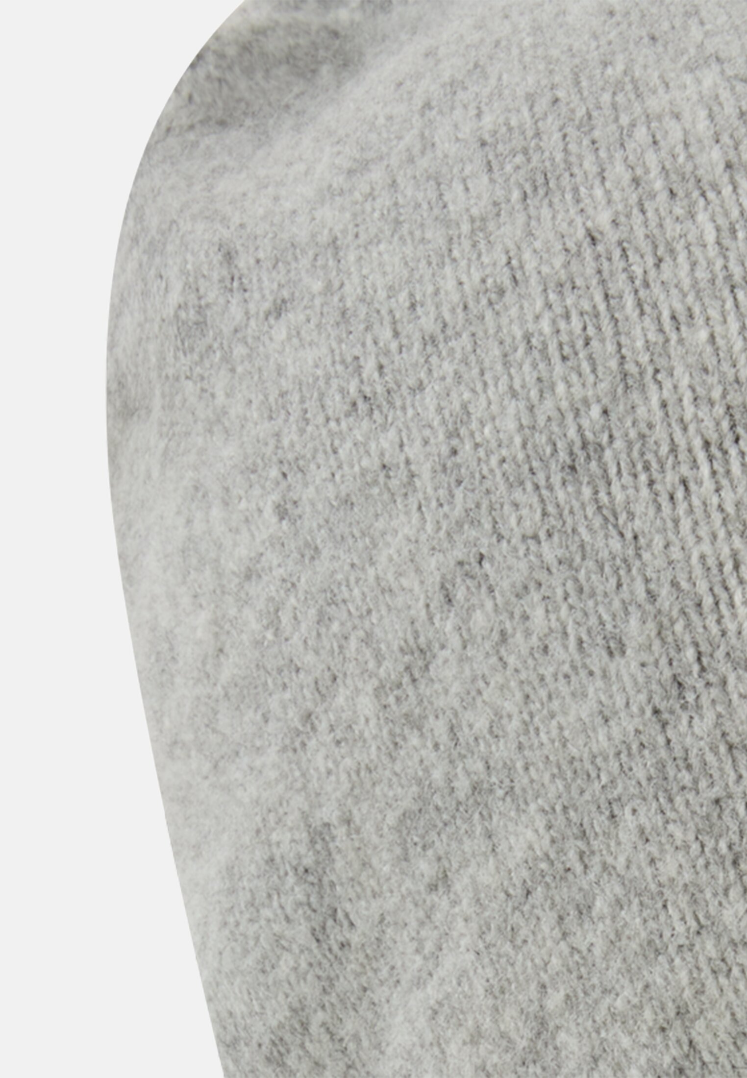 Women Beanie made from a wool blend Gray front close