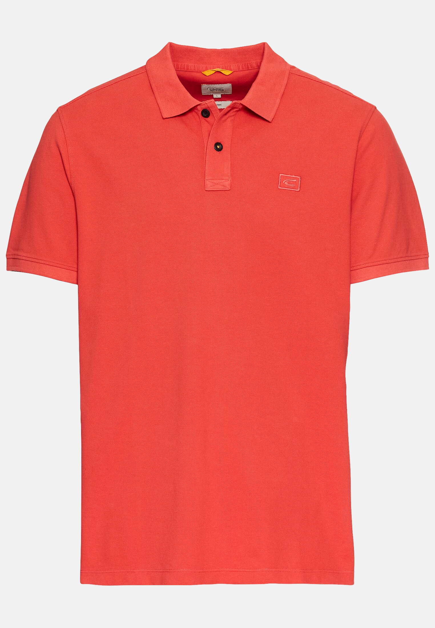 MI_09920-5P00-50_0G-00 Herren Kurzarm Poloshirt aus Baumwolle Rot frontal vorn
