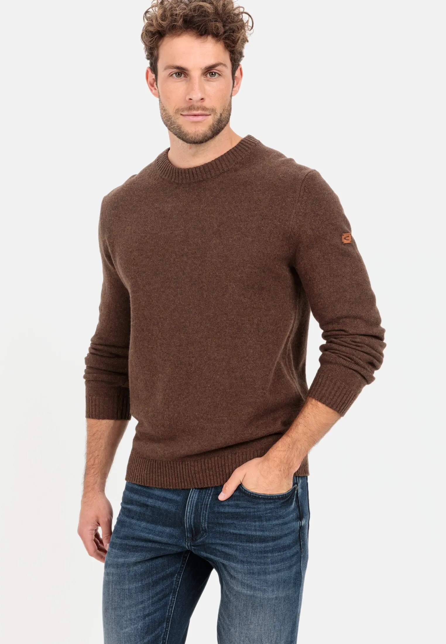 Feinstrickpullover für Herren in Braun | S | camel active
