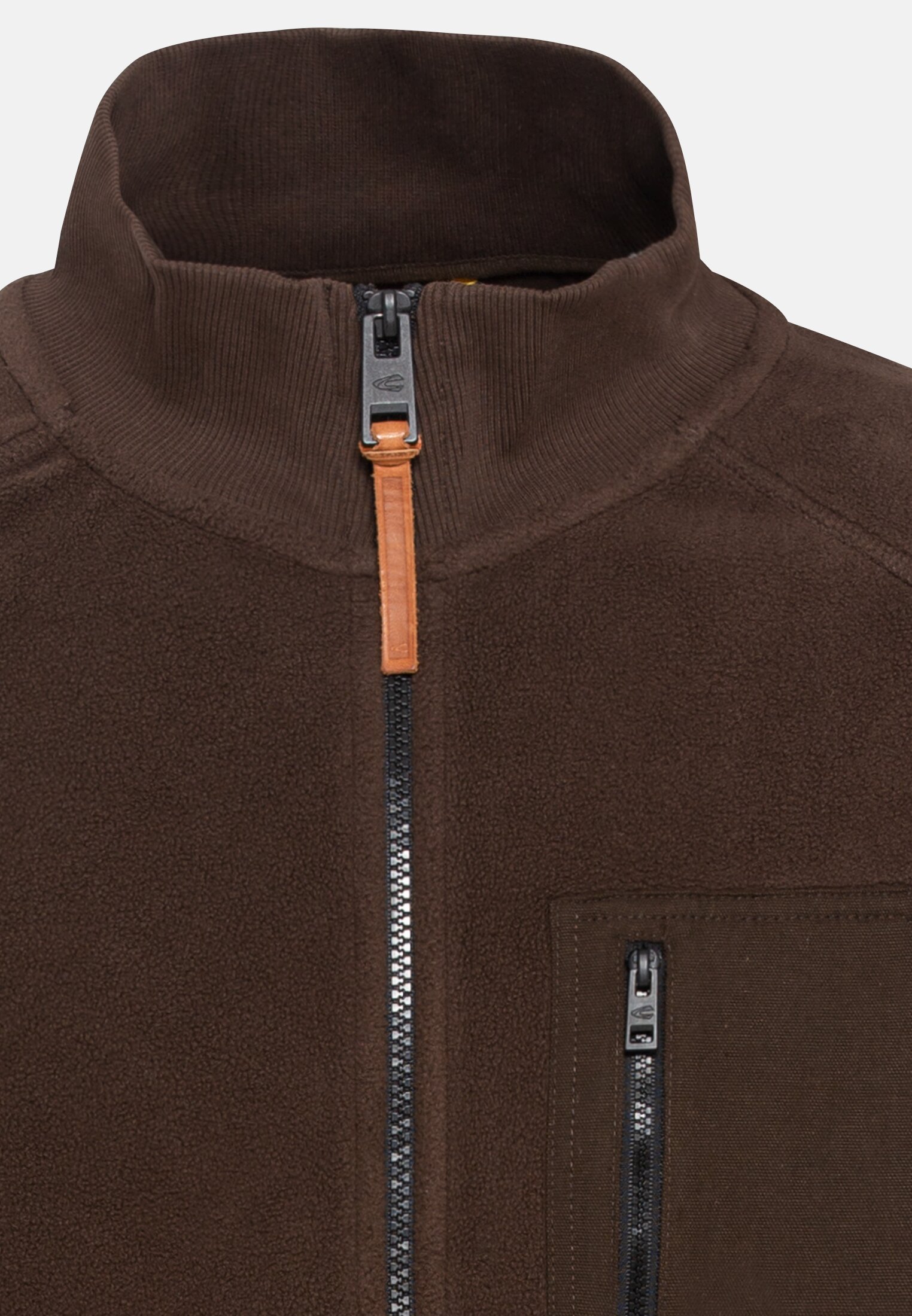 Camel Active Herren Fleecejacke Mit Stehkragen – Warme Teddyfleece-Jacke Im Regular Fit