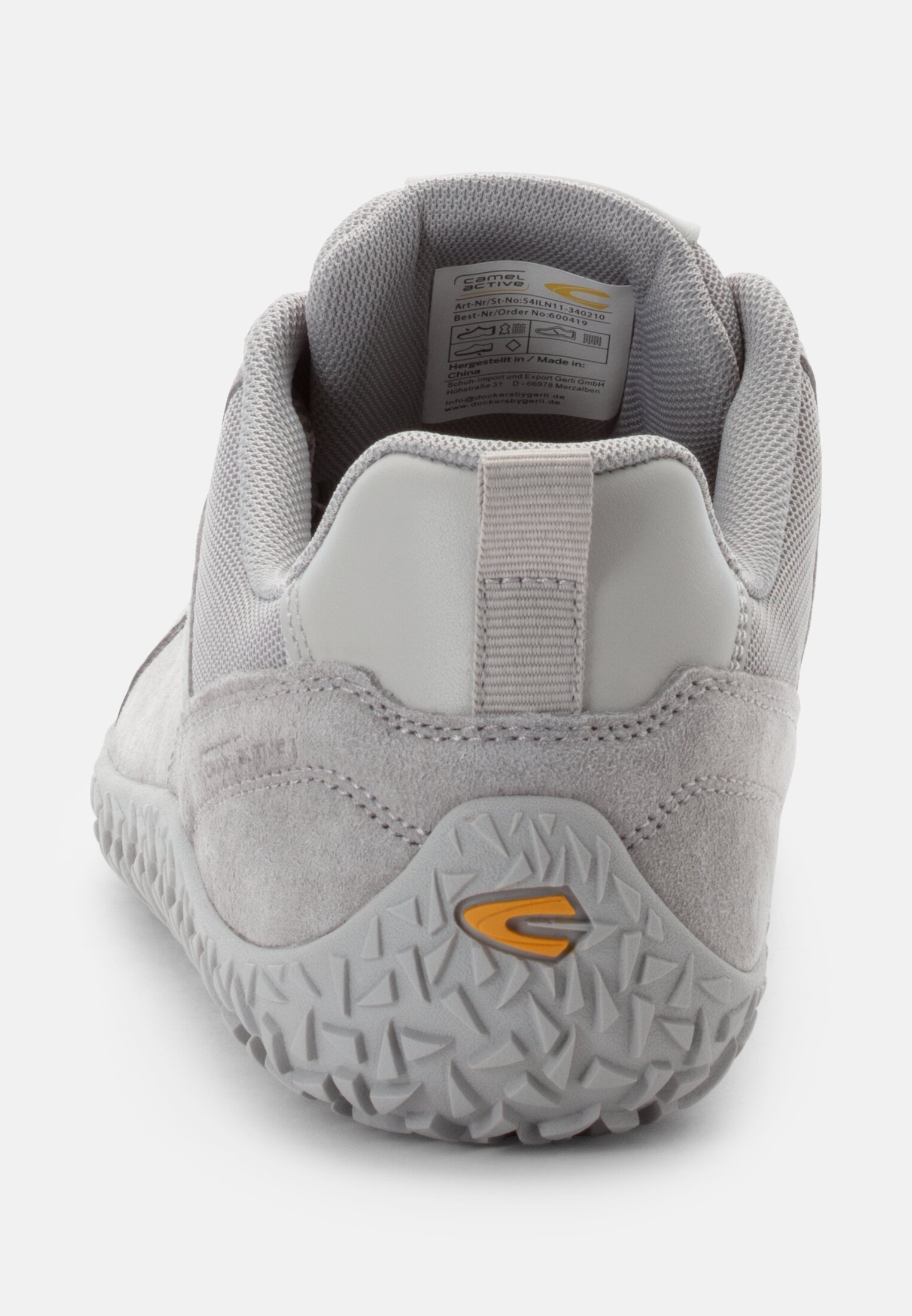 Women Sneakers with a flexible outsole Grey front close