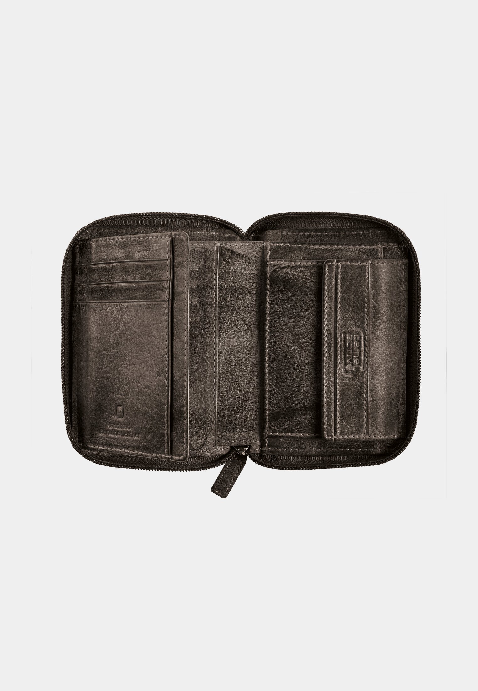 Men Wallet made from robust cowhide Black front close
