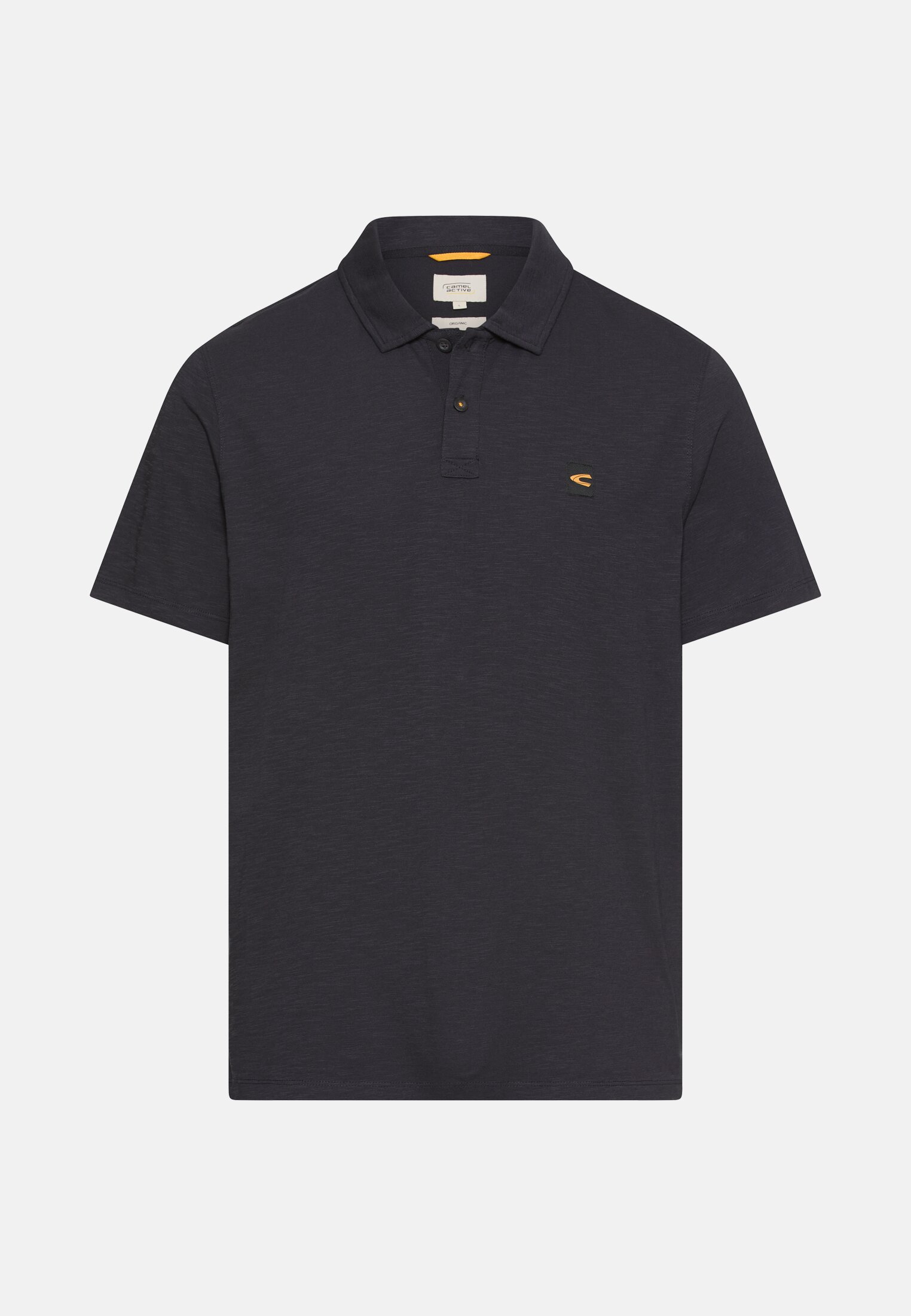 Herren Poloshirt aus reiner Baumwolle Dunkelblau frontal vorn