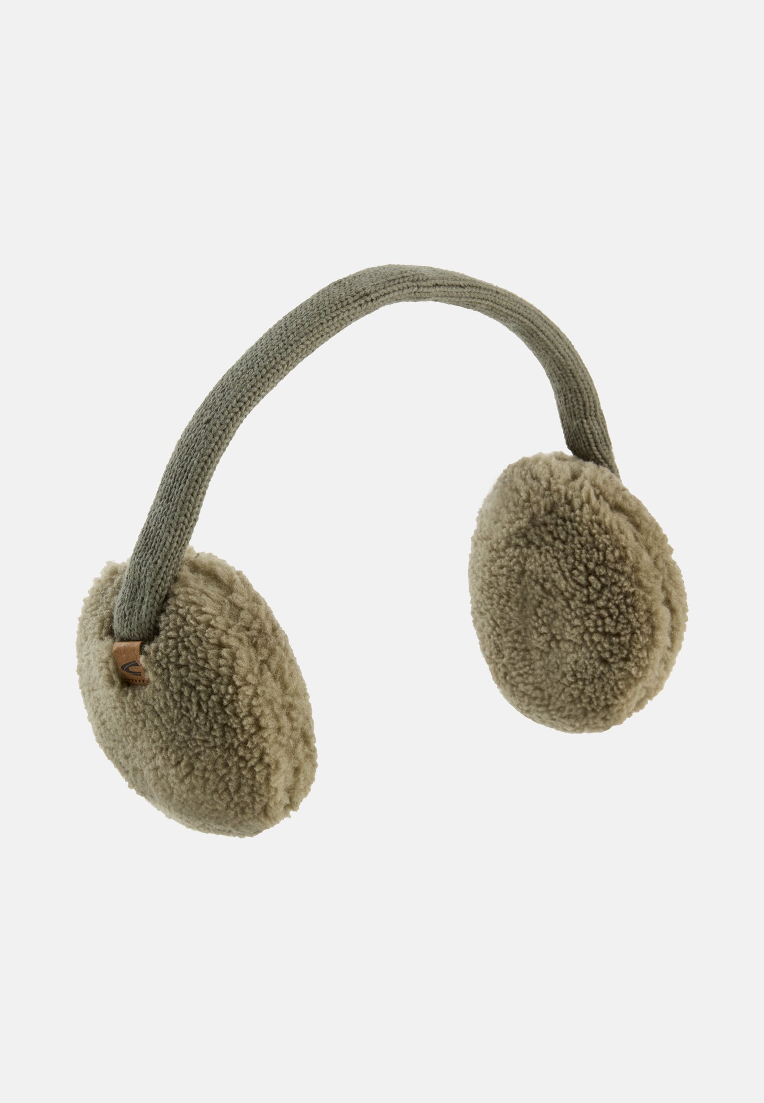 Vrouwen Oorkappen met verstelbare hoofdband Salie Groen frontaal achter