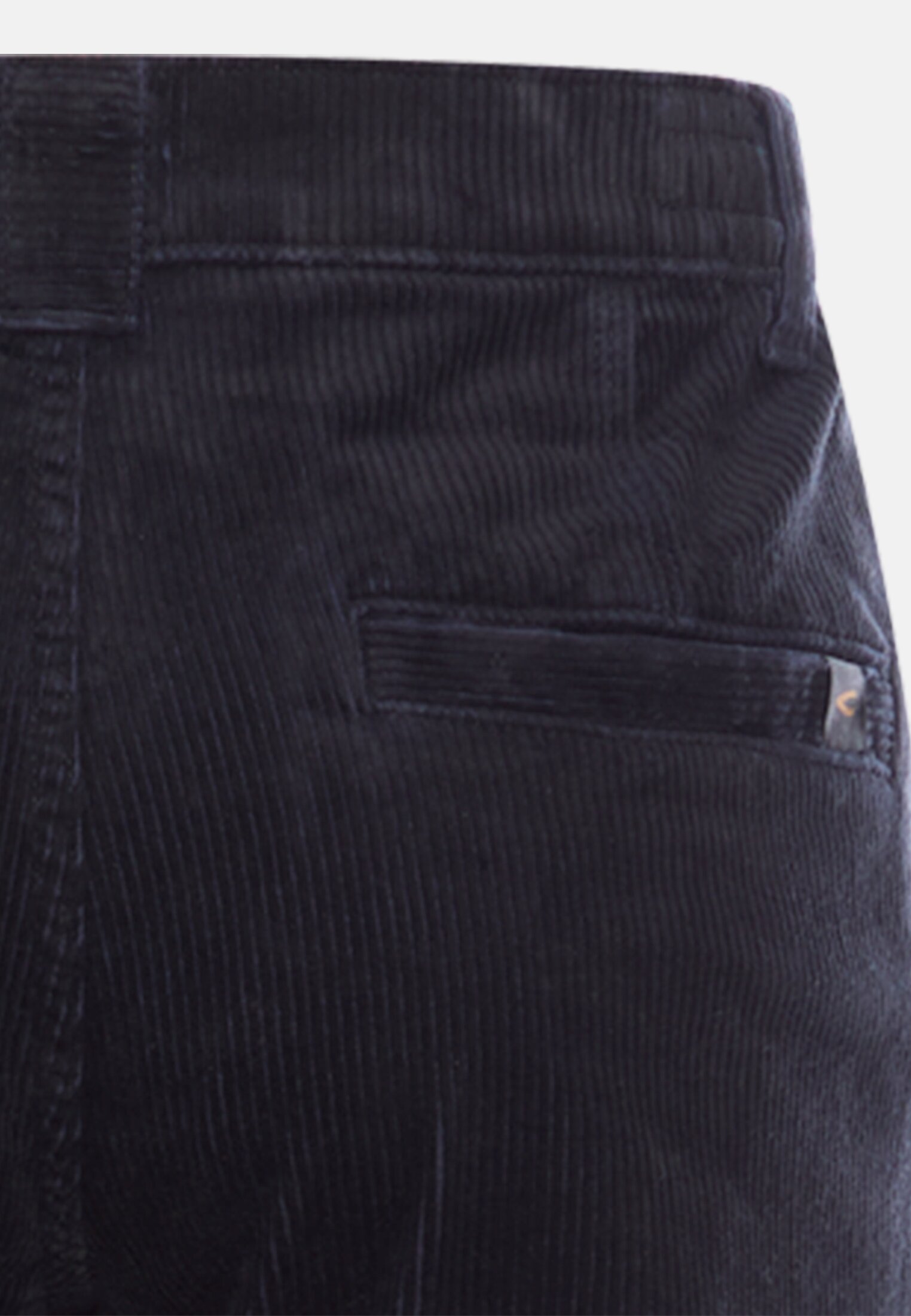 Men Regular Fit Cord Chino Navyblue close back