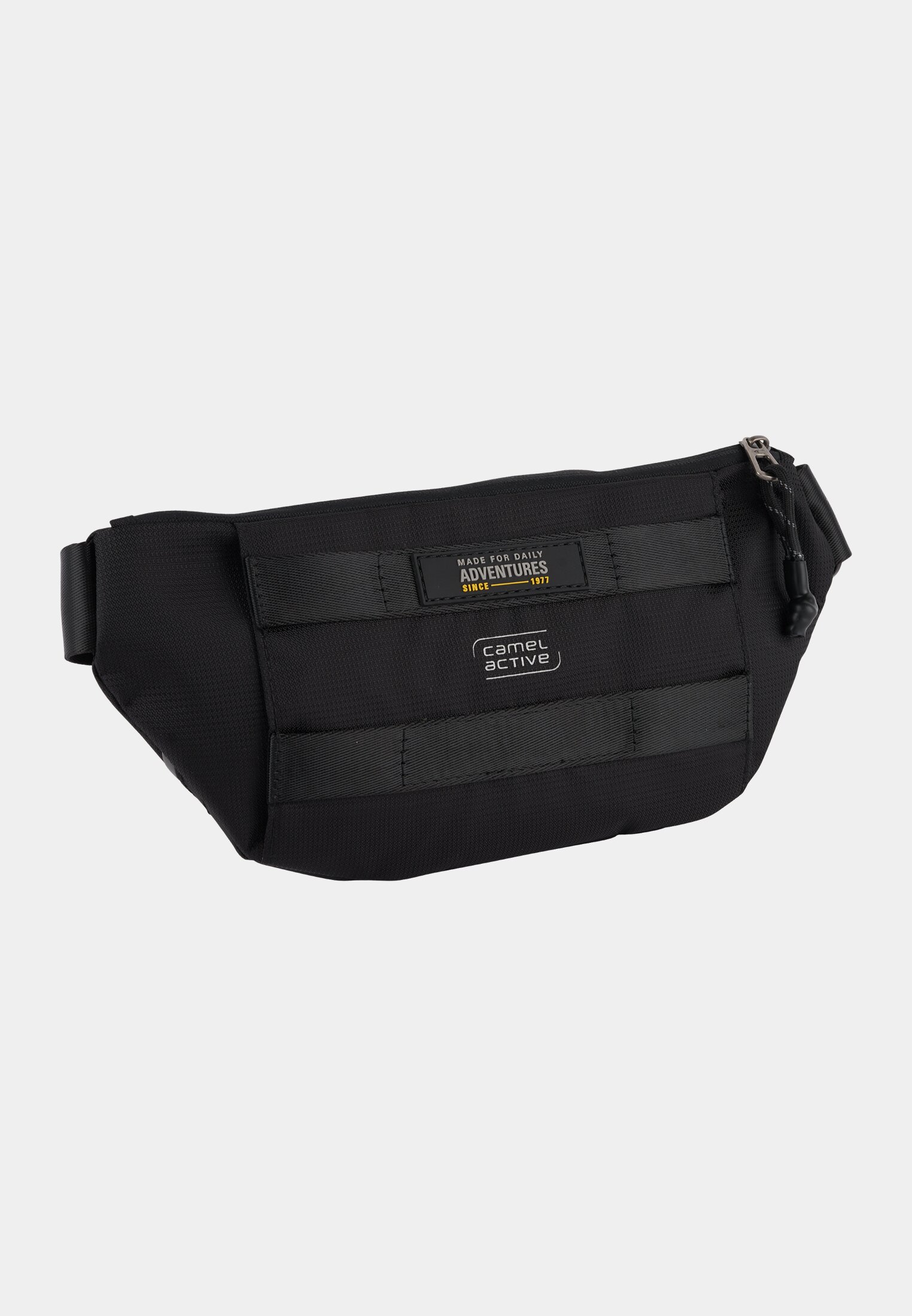 Men CONNECT fanny pack with reflective details Black frontal back