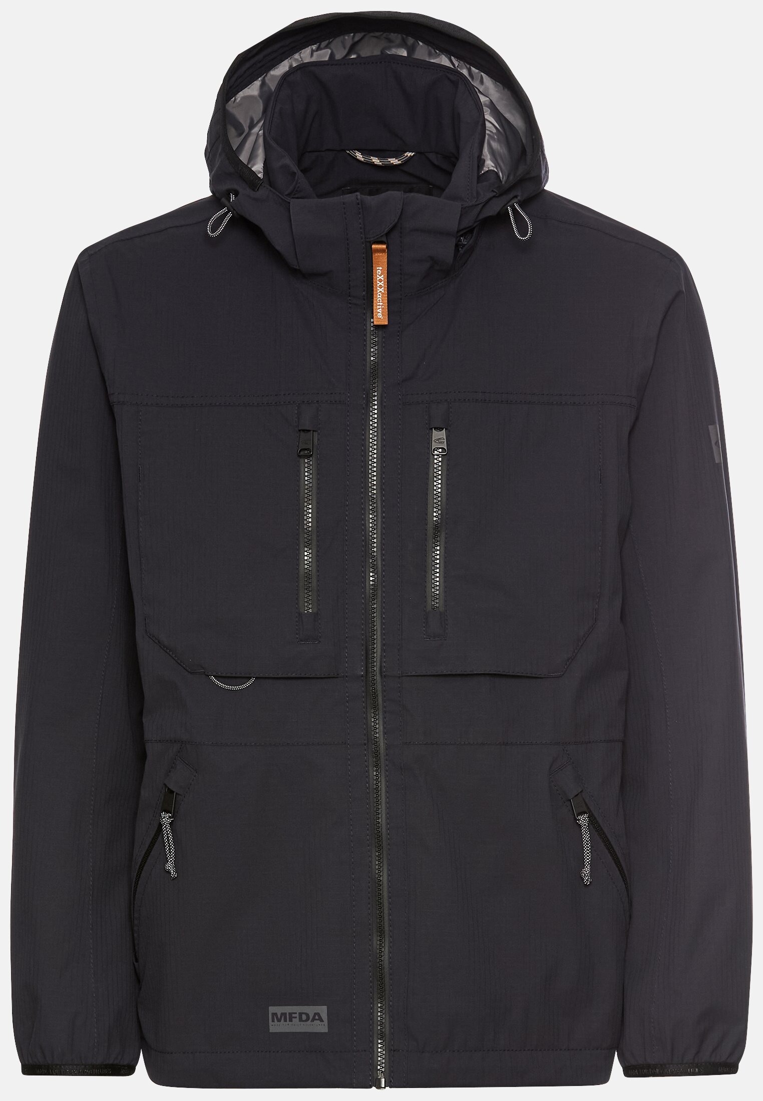 Men Windbreaker with removable hood Dark Blue