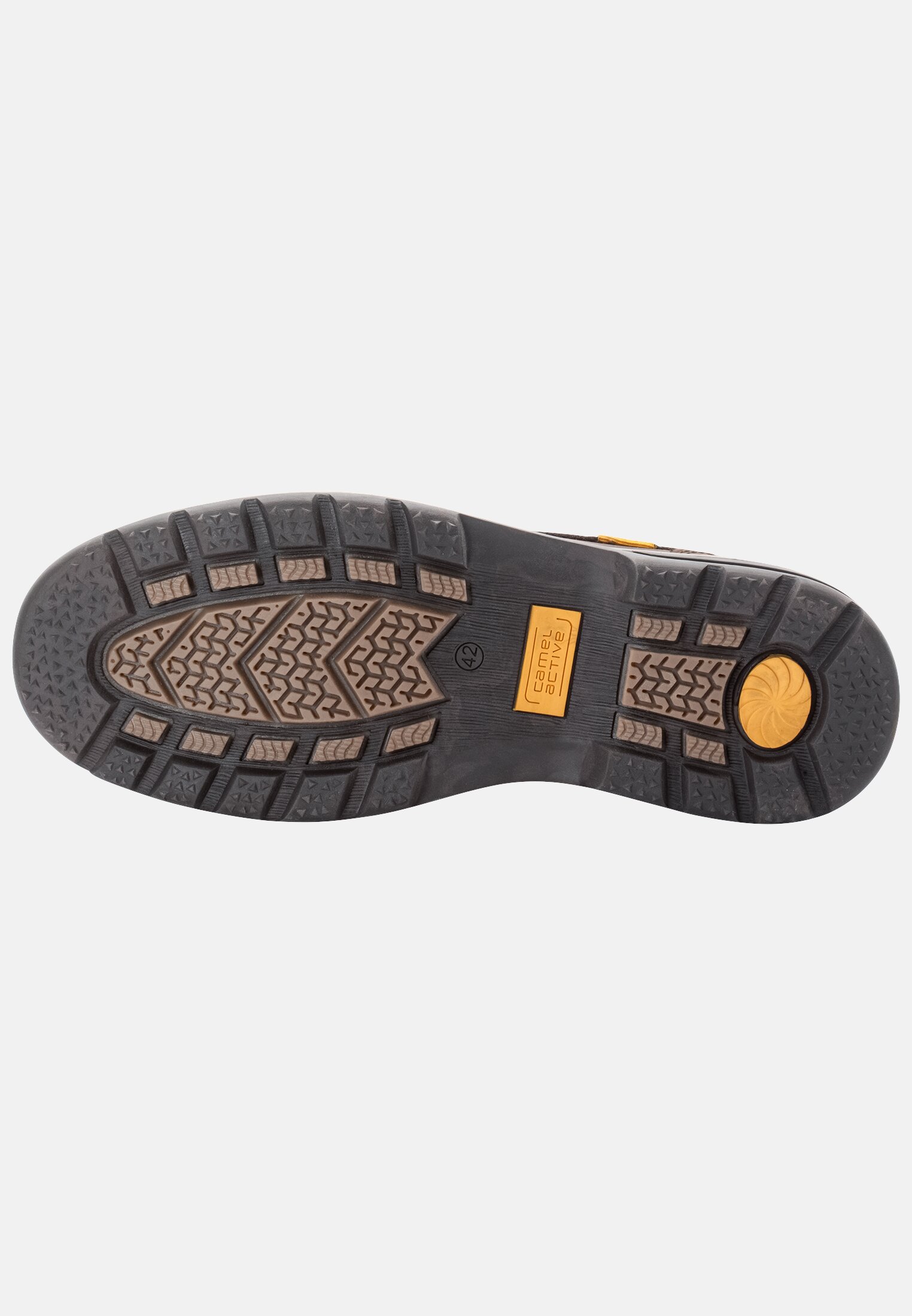 MI_CADW006-0400-360_4G-00 Herren Schnürschuhe aus echtem Nubukleder Braun hinten nah