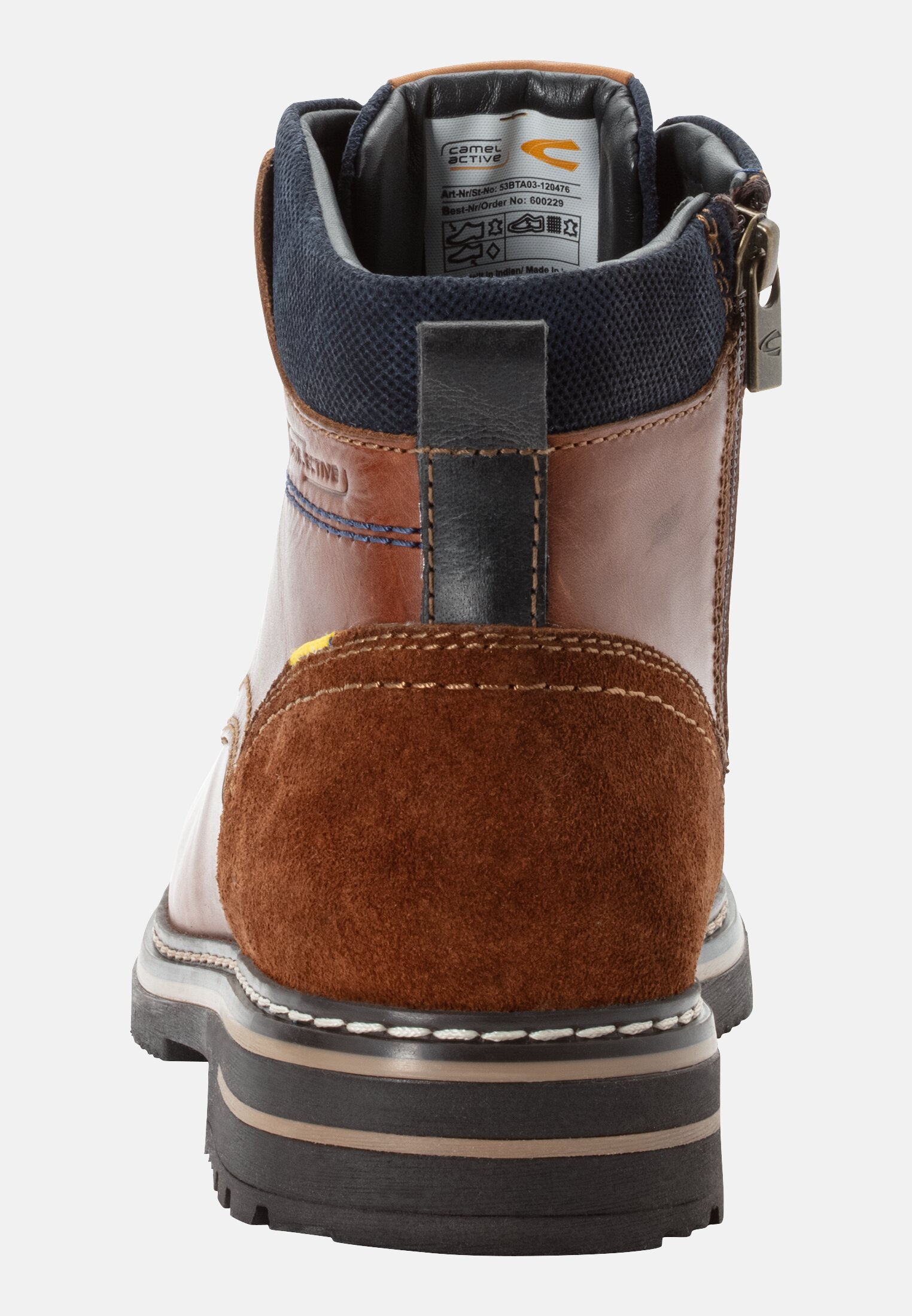 MI_53BTA03-0120-476_3G-00 Herren BOSTON Leder Boot Braun vorne nah