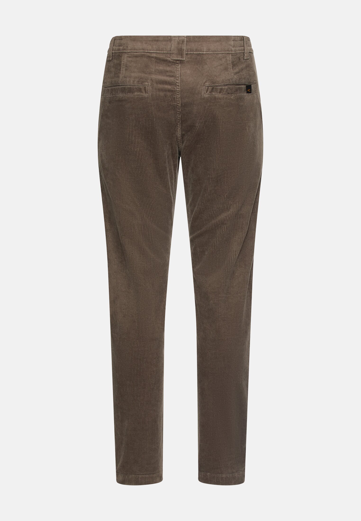 Men Regular Fit Cord Chino Brown frontal back