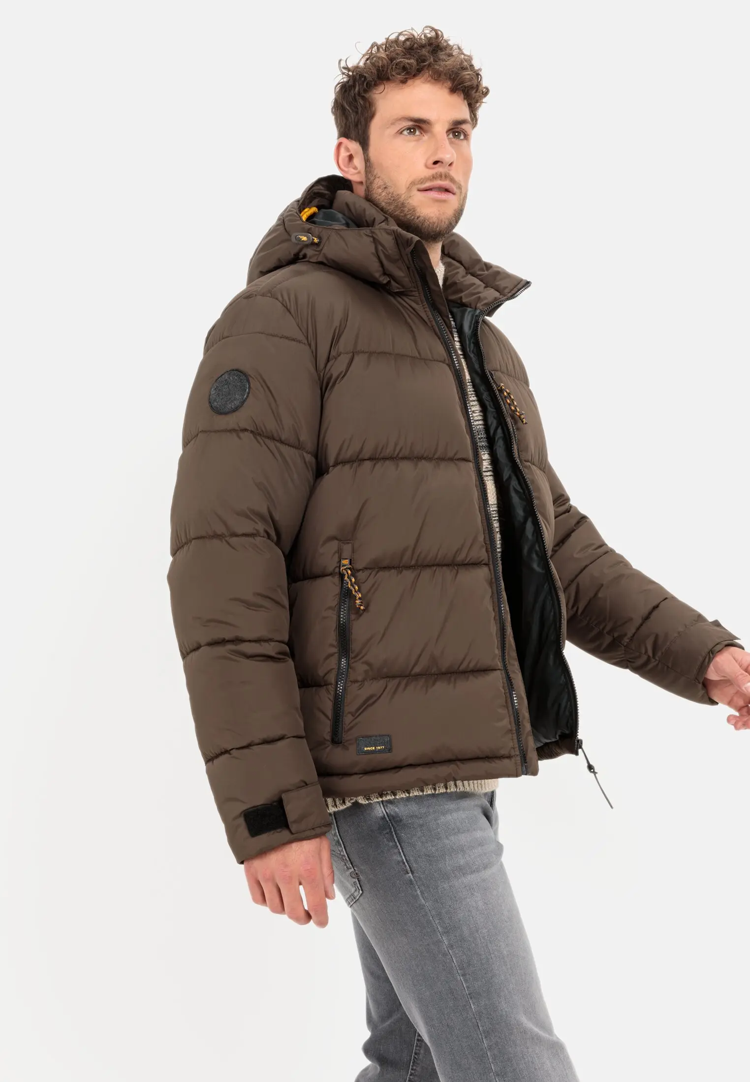 Quilted jacket for Herren in Brown | 56 | camel active