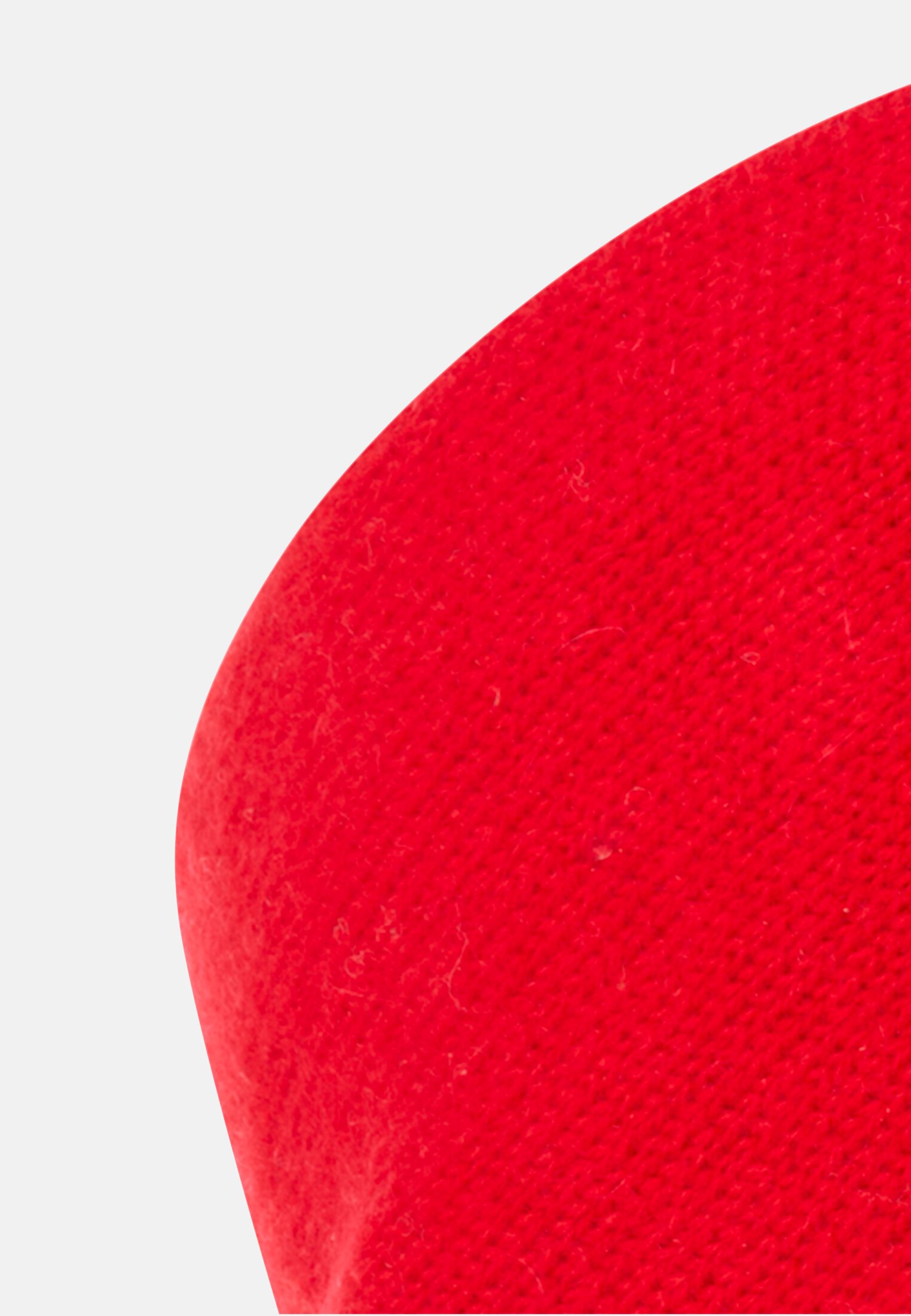 Damen Stirnband aus reinem Kaschmir Rot vorne nah