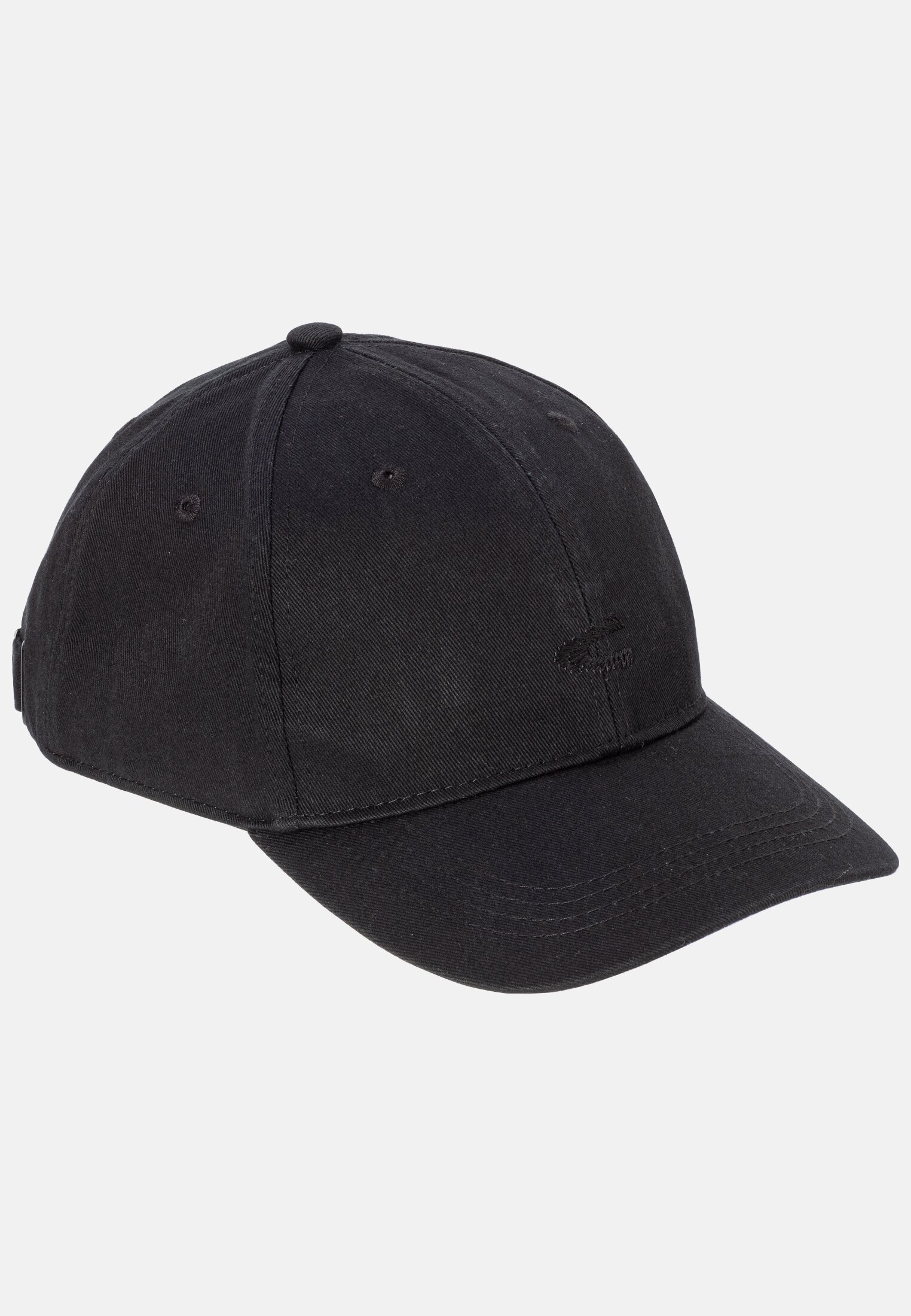 Herren Cap aus Baumwolle Dunkelgrau frontal vorn