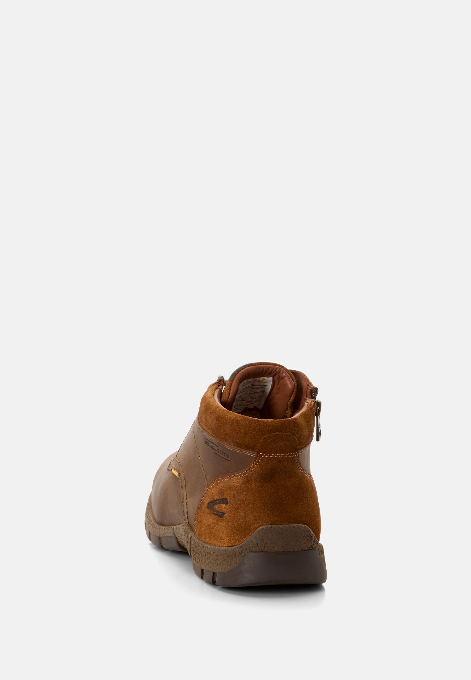Herren Gefütterte Boots mit gepolstertem Schaft Braun vorne nah