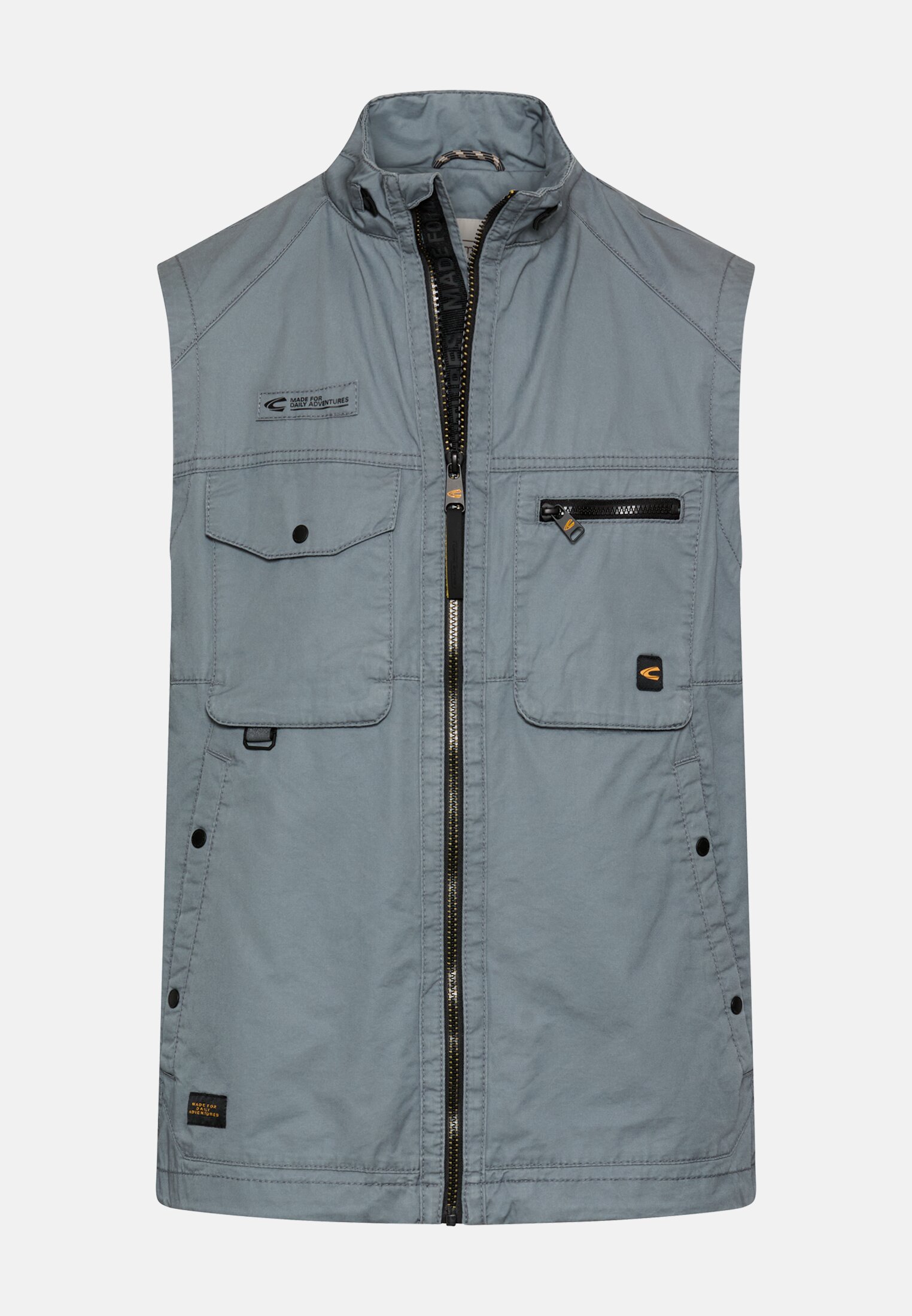 Men Outdoor vest with inner pockets Storm Blue frontal front