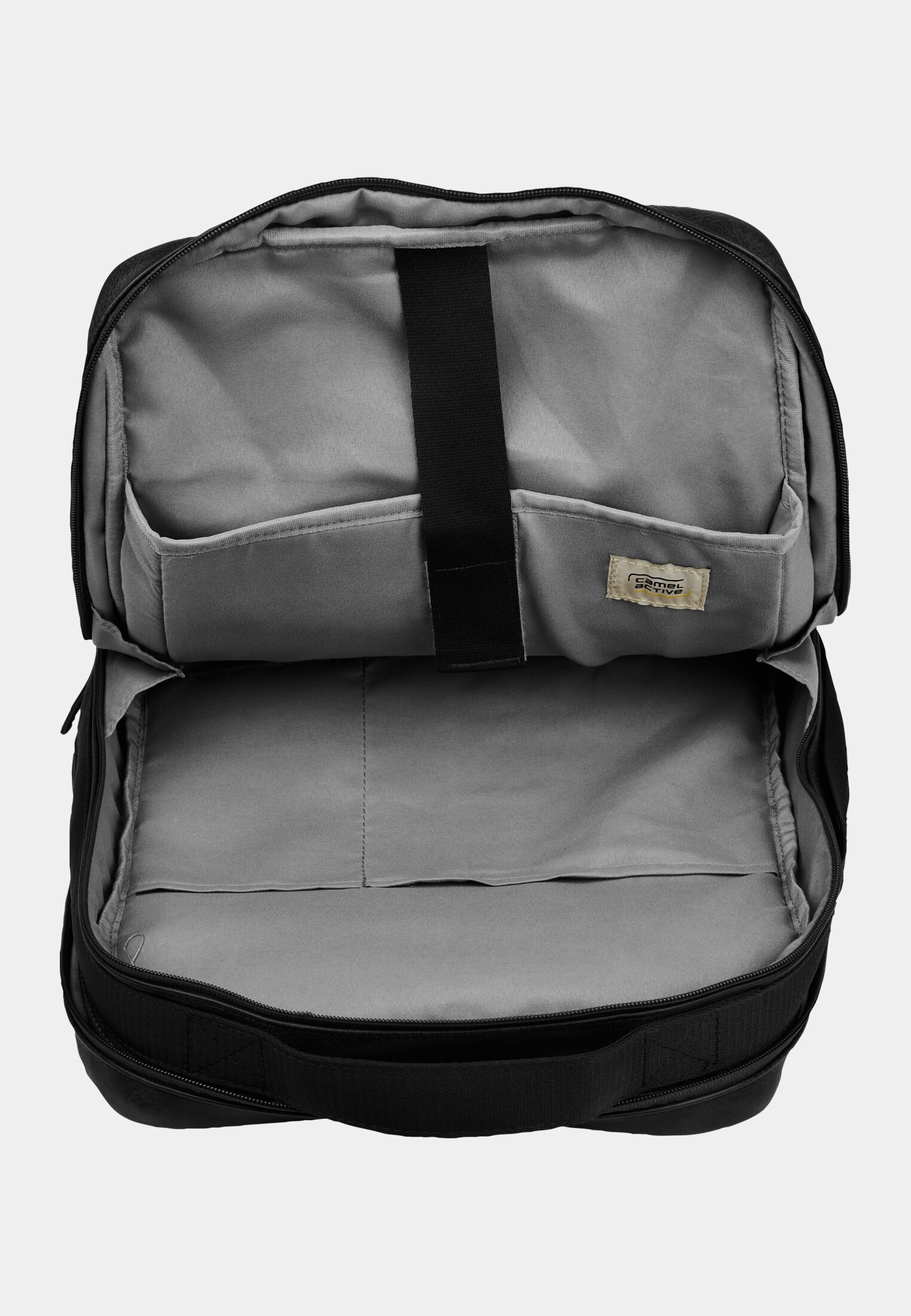Men TRACES rucksack with padded laptop compartment Black front close