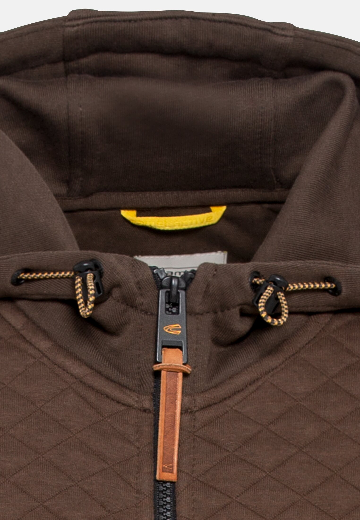 Gesteppte Sweatjacke für Herren in Braun | M
