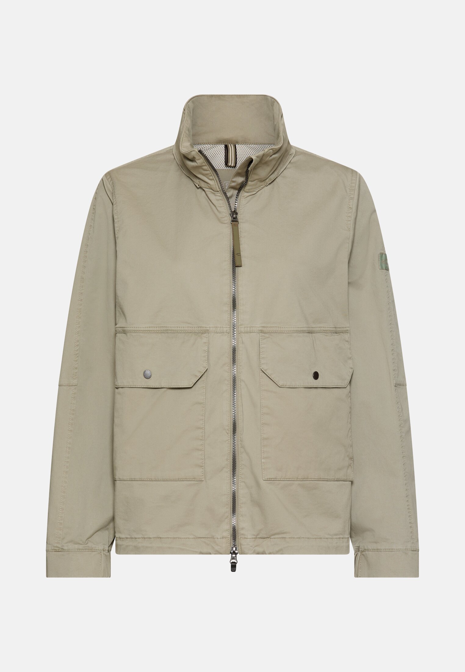 Women Blouson with a roll-out hood Sage frontal front