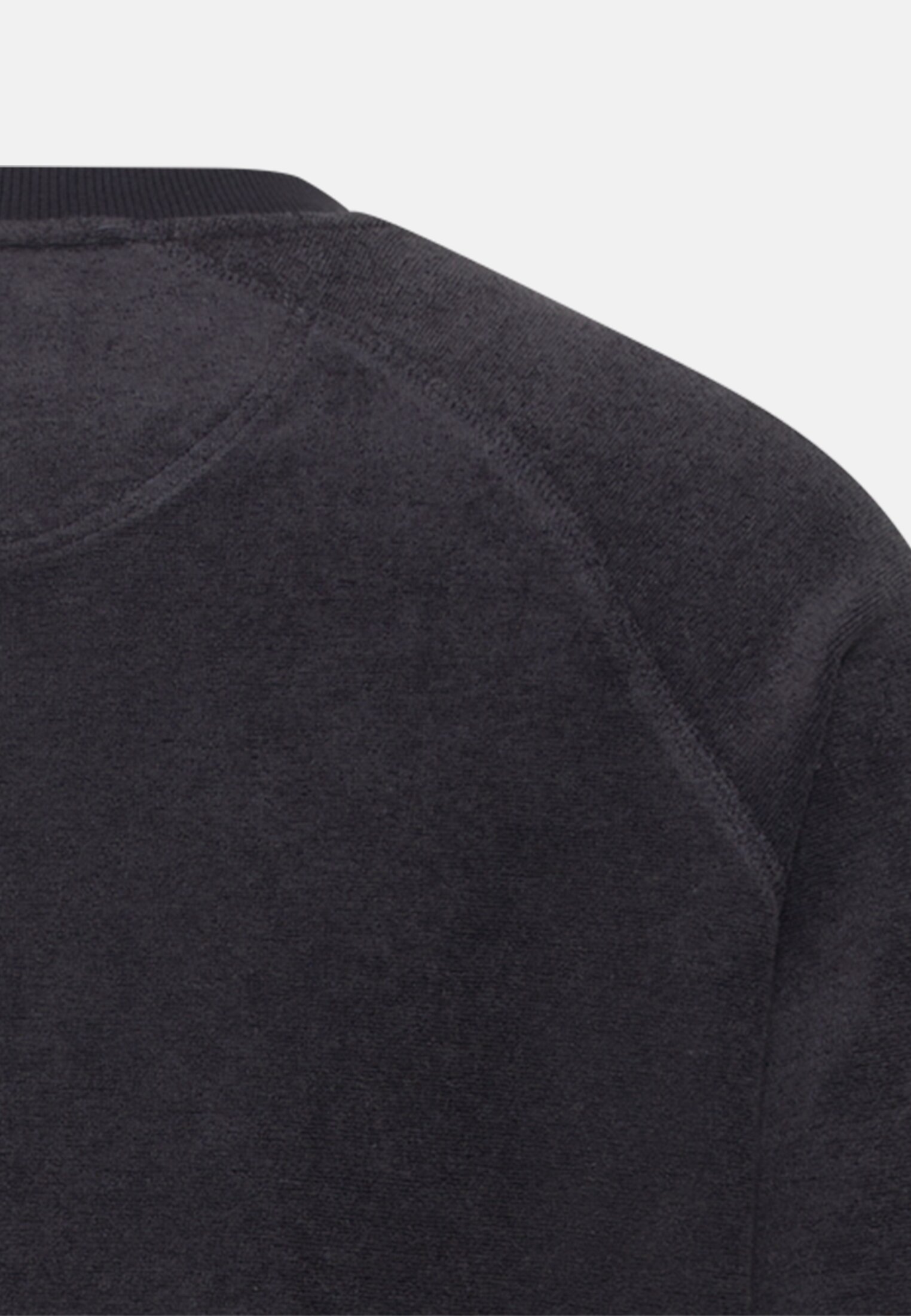 Men Terry sweatshirt with soft inner material Navy blue close back