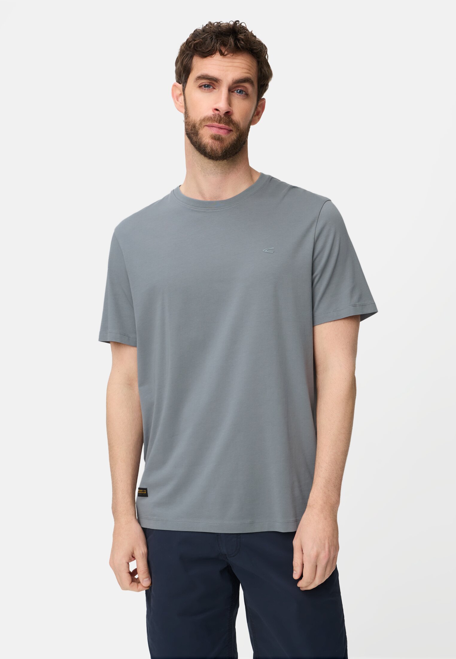 Heren fleXXXactive® T-shirt met ronde hals Stormy gedragen voor